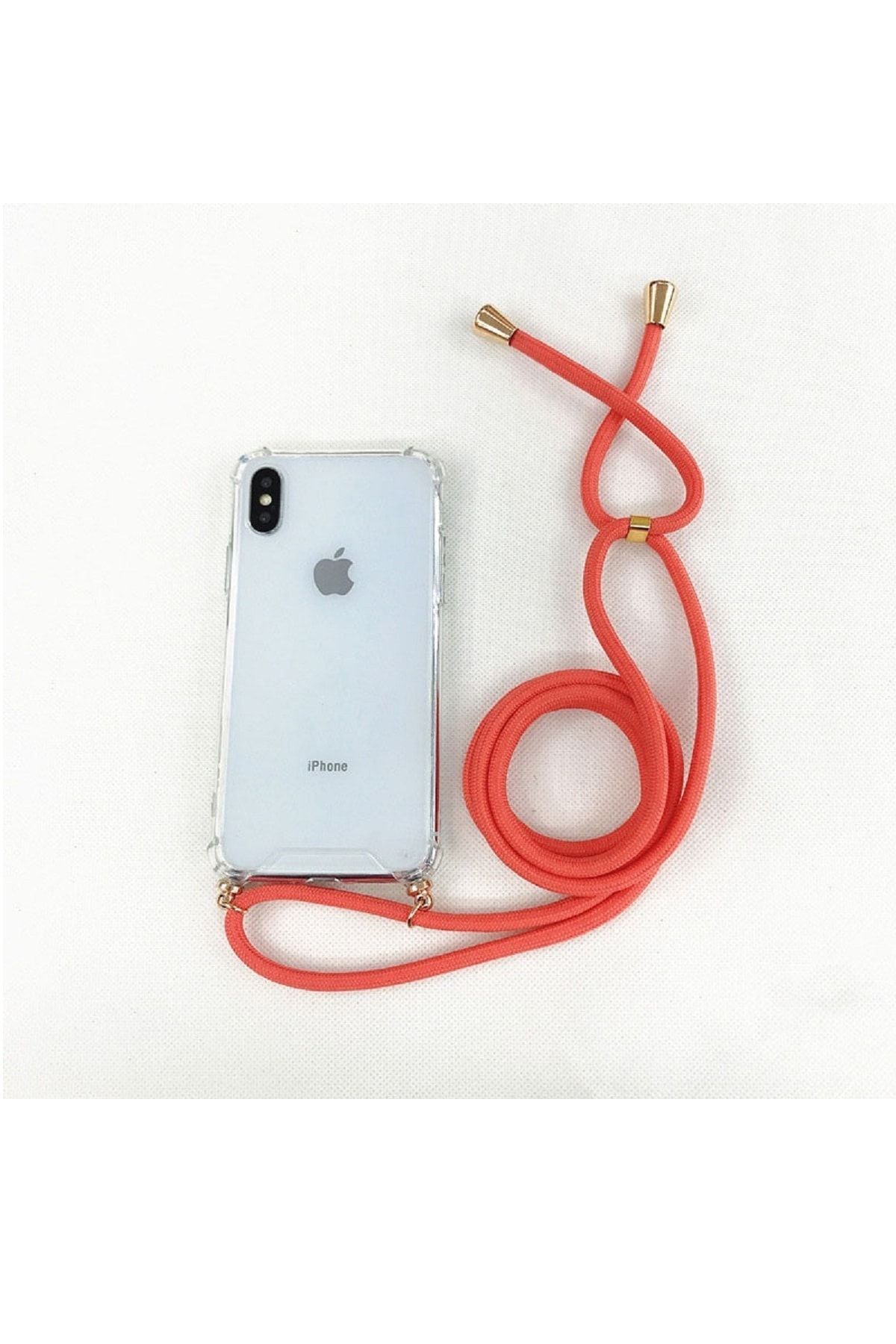 Ilqara Unisex Kırmızı Askılı Kılıf-iPhone 7/8 plus  44KAK78