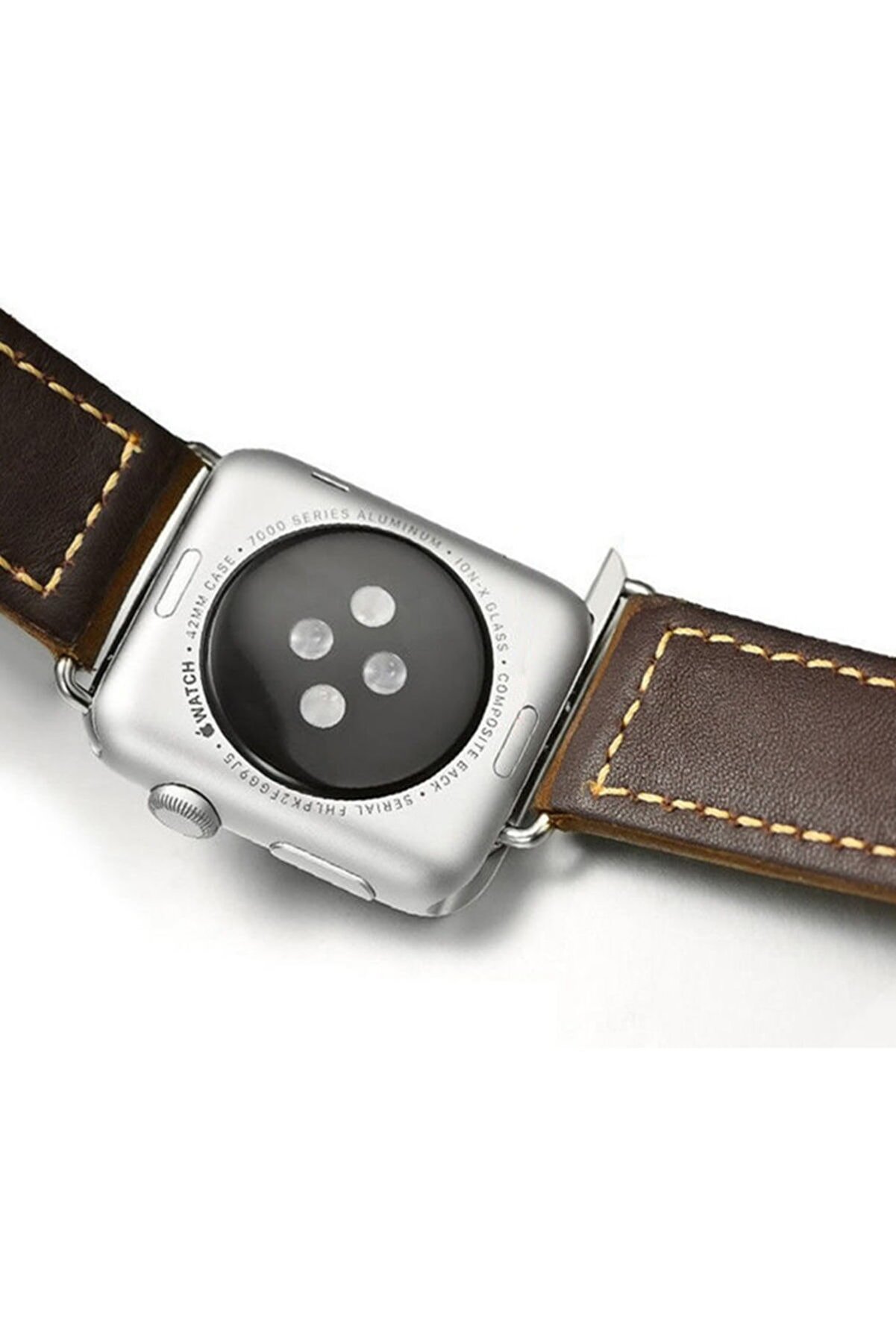 Microcase Apple Watch Seri 5 44 Mm Metal Kordon Kayış Adaptörü - Gümüş
