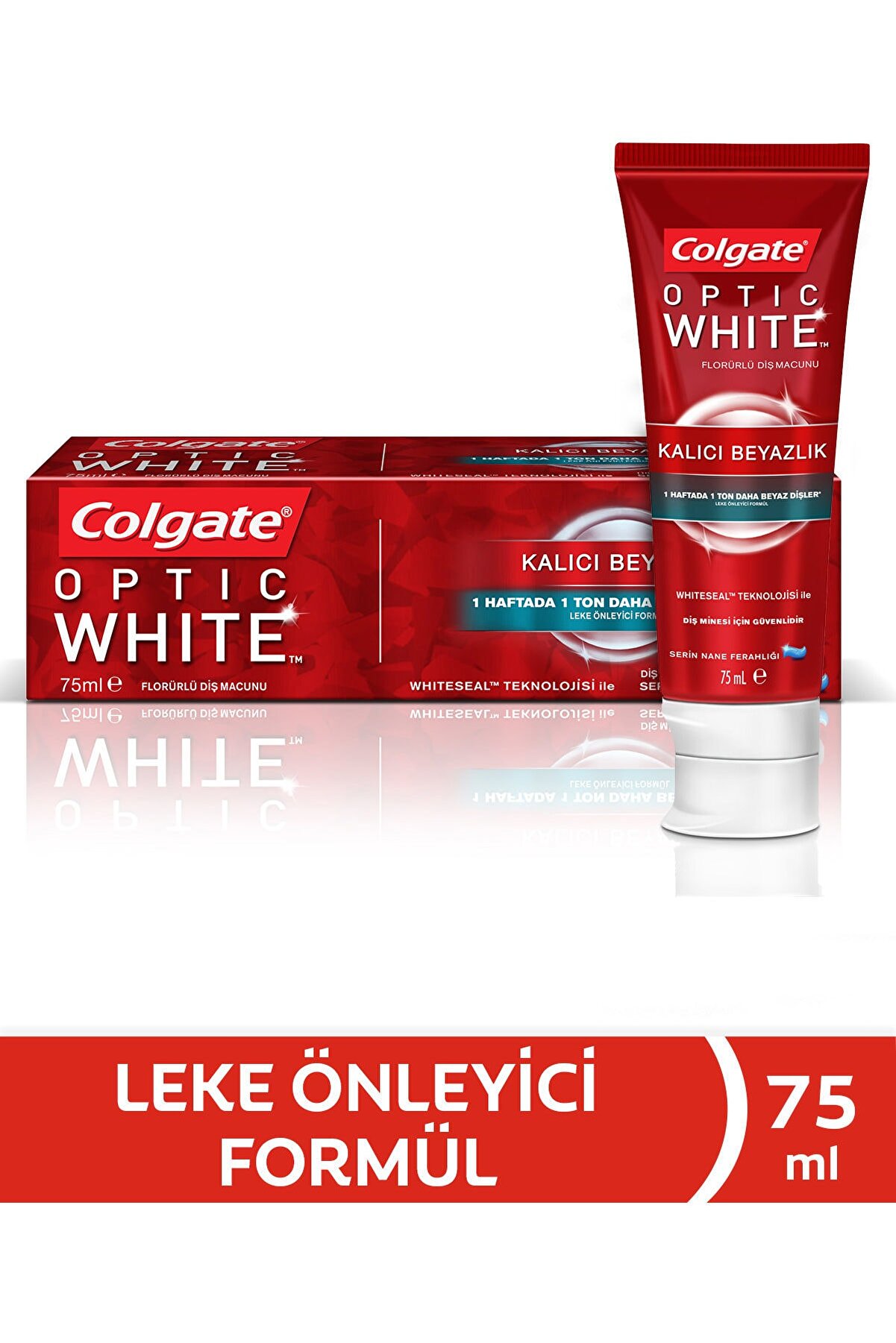 Colgate Optik Beyaz Kalıcı Beyazlık Beyazlatıcı Diş Macunu 75 ml