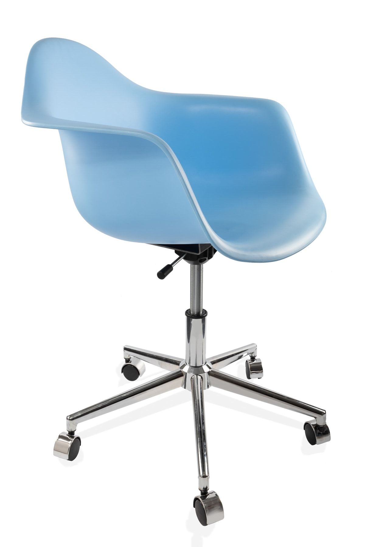 Dorcia Home Mavi Kolçaklı Ofis Sandalyesi Çalışma Koltuğu Ofis Koltuğu