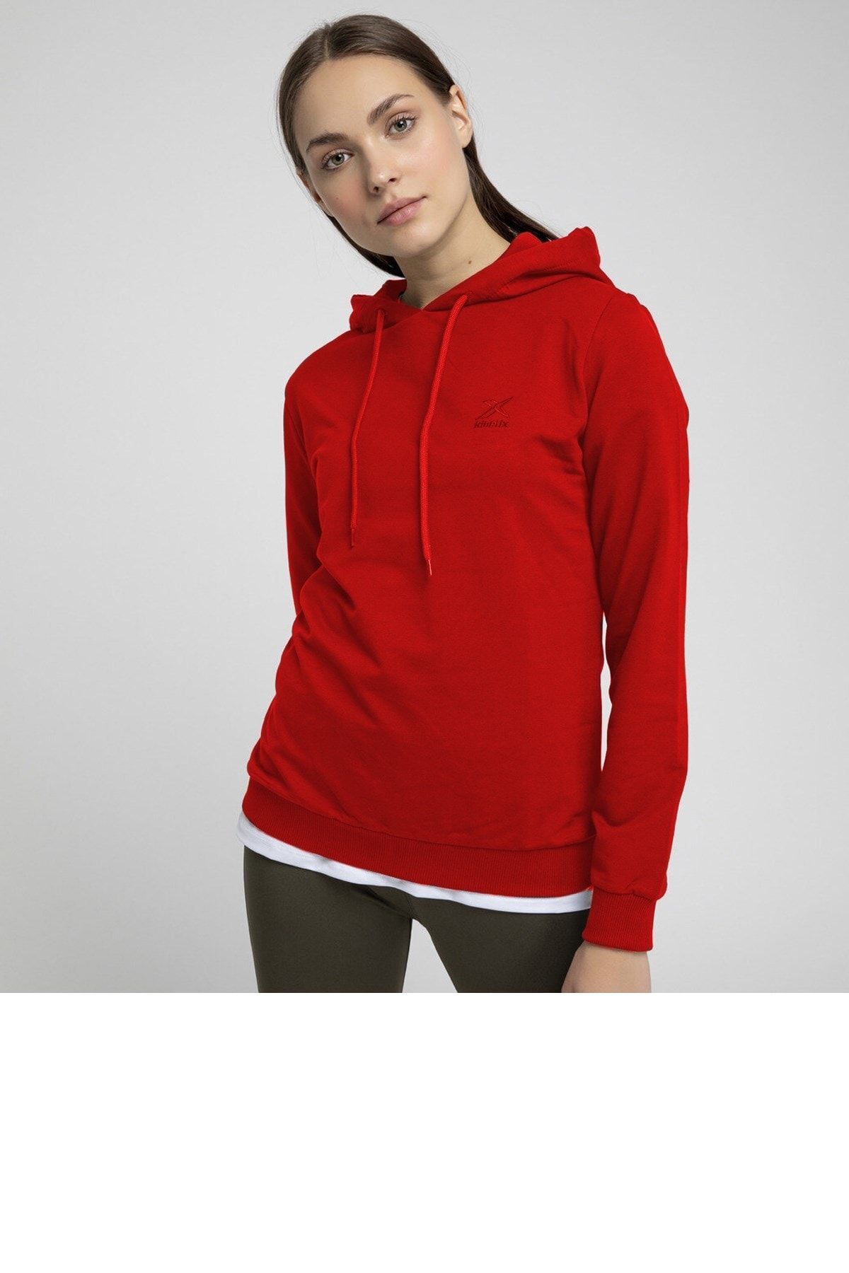 Kinetix BASIC SWEAT W Kırmızı Kadın Sweatshirt 100437798