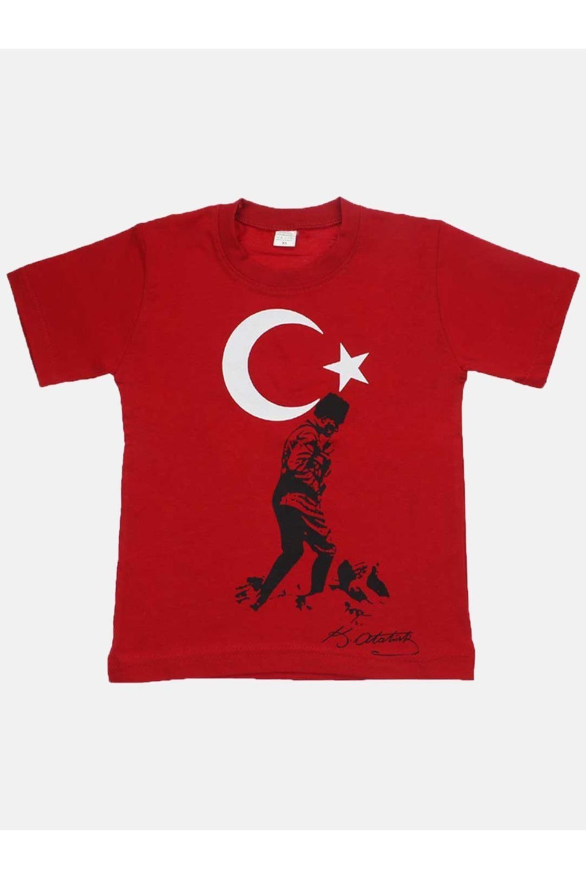 Modakids Unisex Kırmızı Atatürk T-Shirt