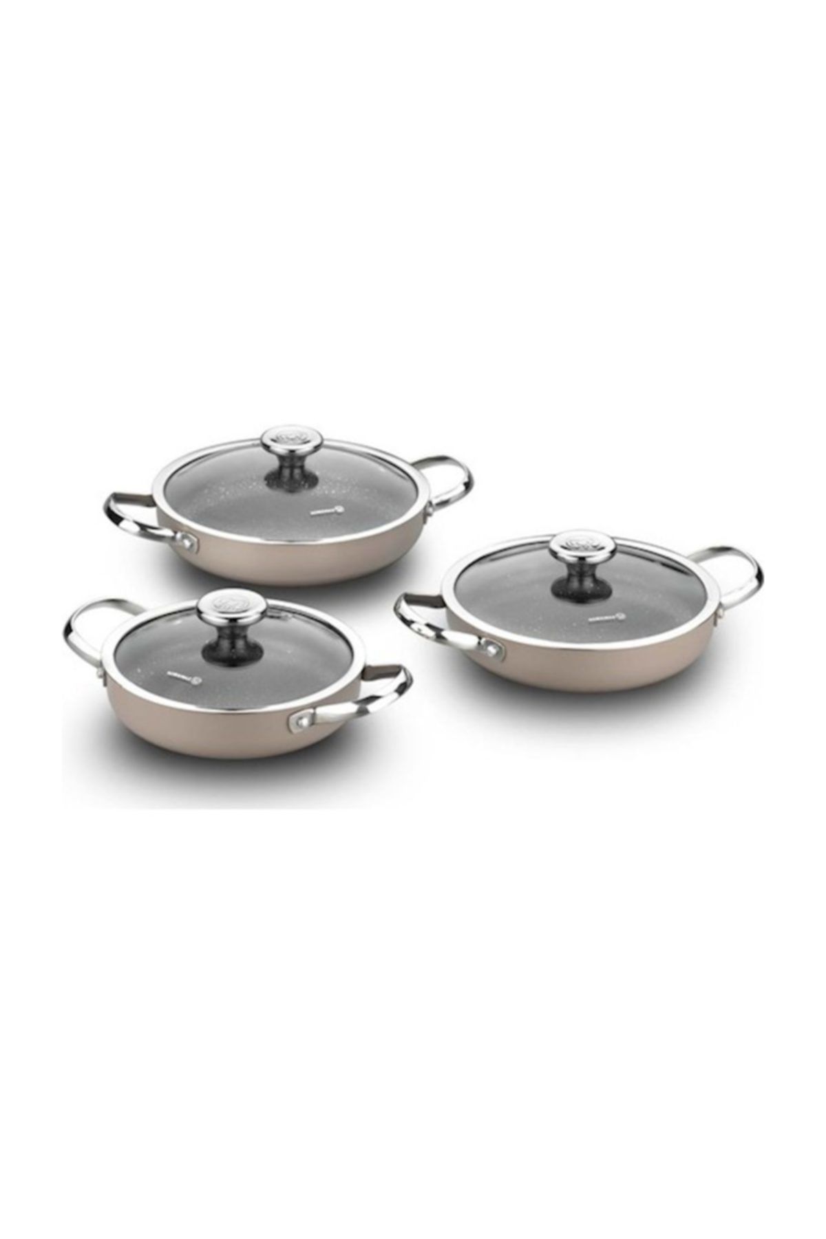 KORKMAZ A1356 Zeta 6 Parça Omlet Set Bej