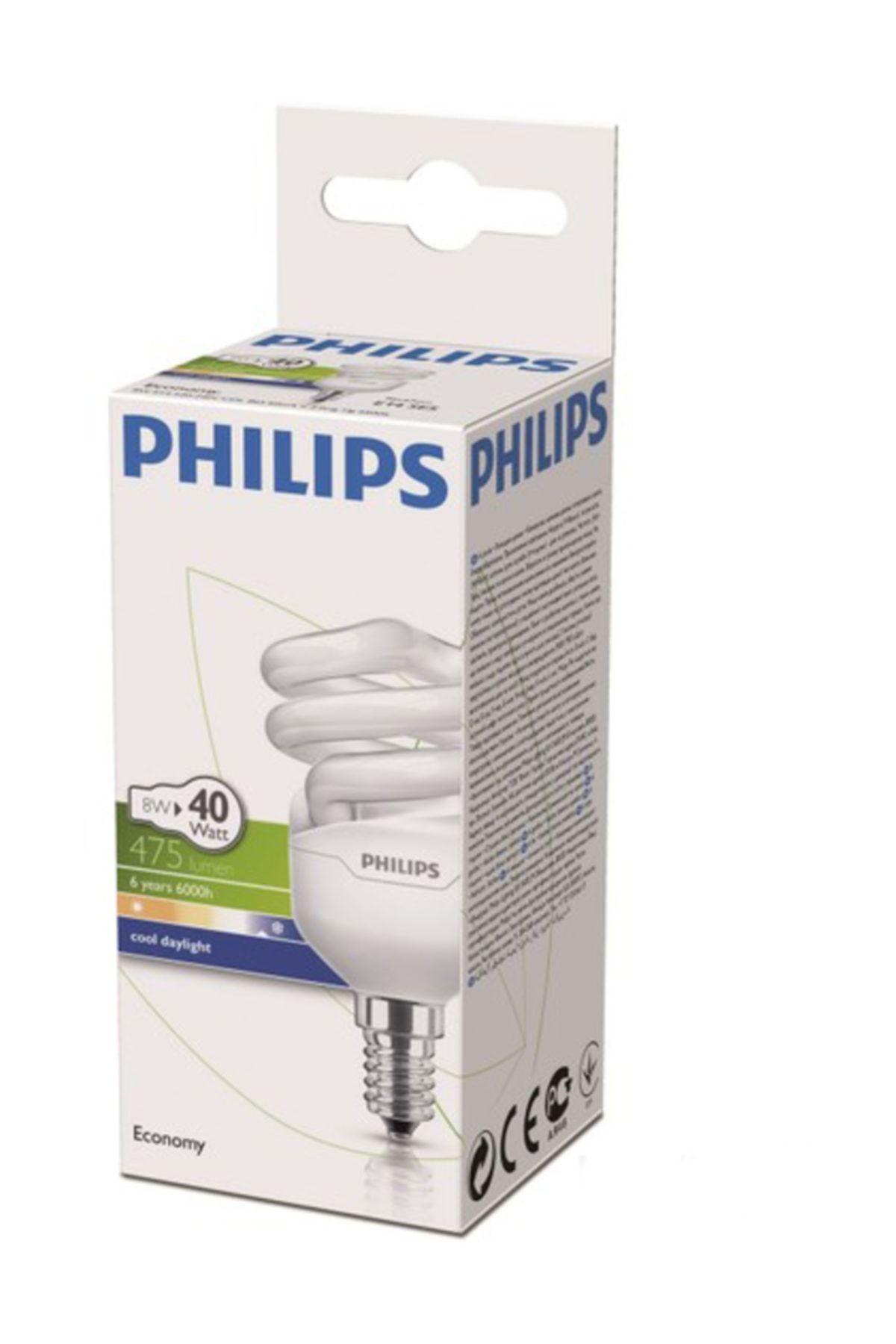 Philips Economytwister 8w Beyaz Işık E14 Ince Duy