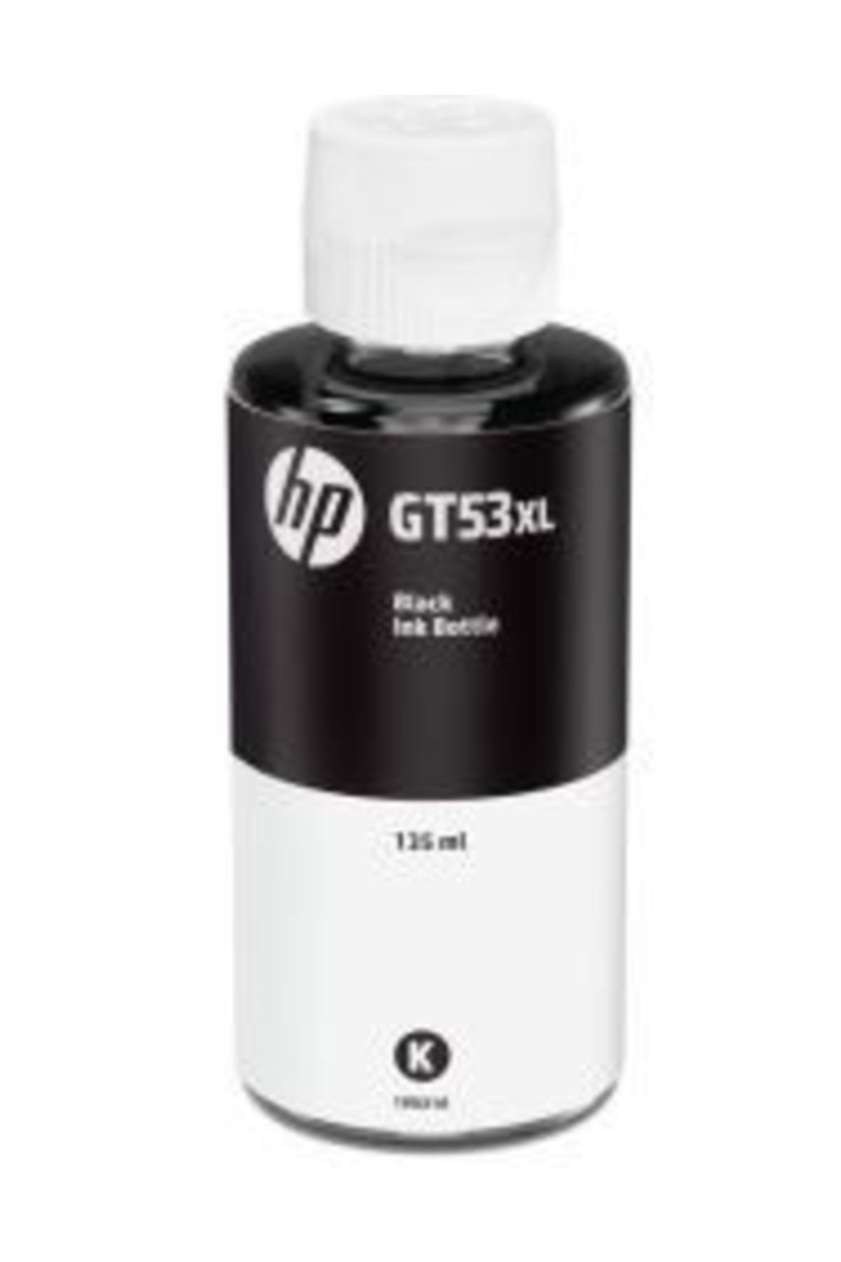 HP Gt53xl 135 ml 6000 Sayfa Kapasiteli Siyah Orijinal Mürekkep Şişesi 1vv21ae