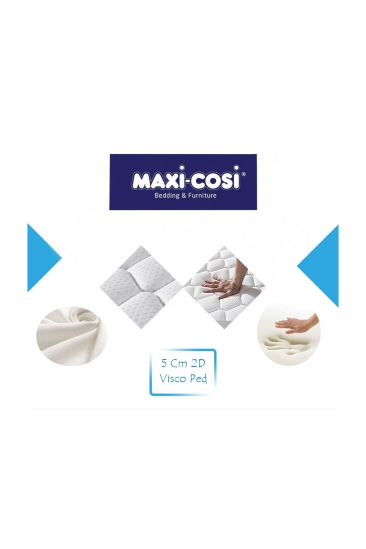 Maxi-Cosi 130x200 Cotton Ortopedik Yatak Şiltesi Visco Yatak Pedi