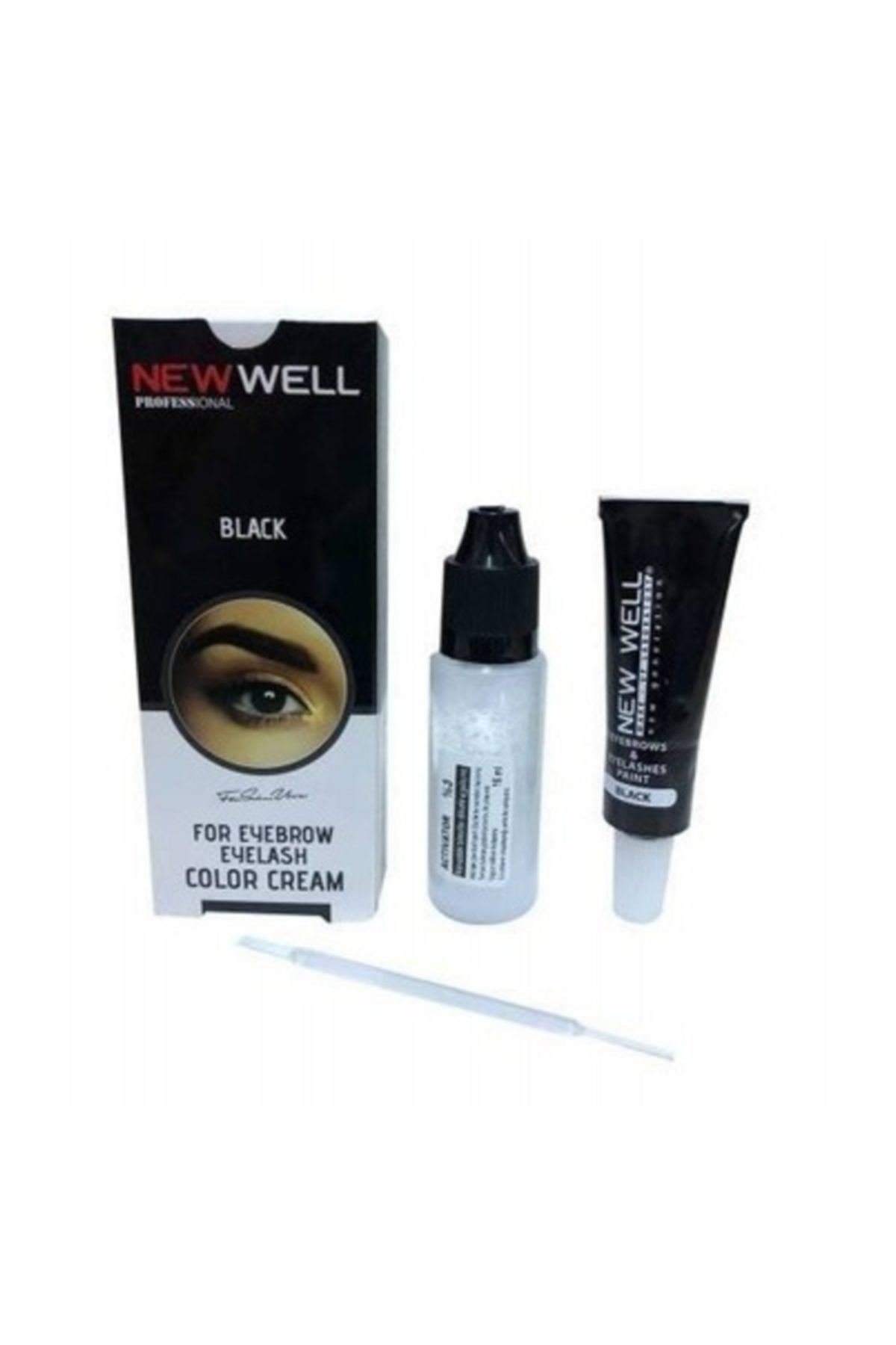 New Well Makeover Black Kaş Kirpik Boyası Siyah