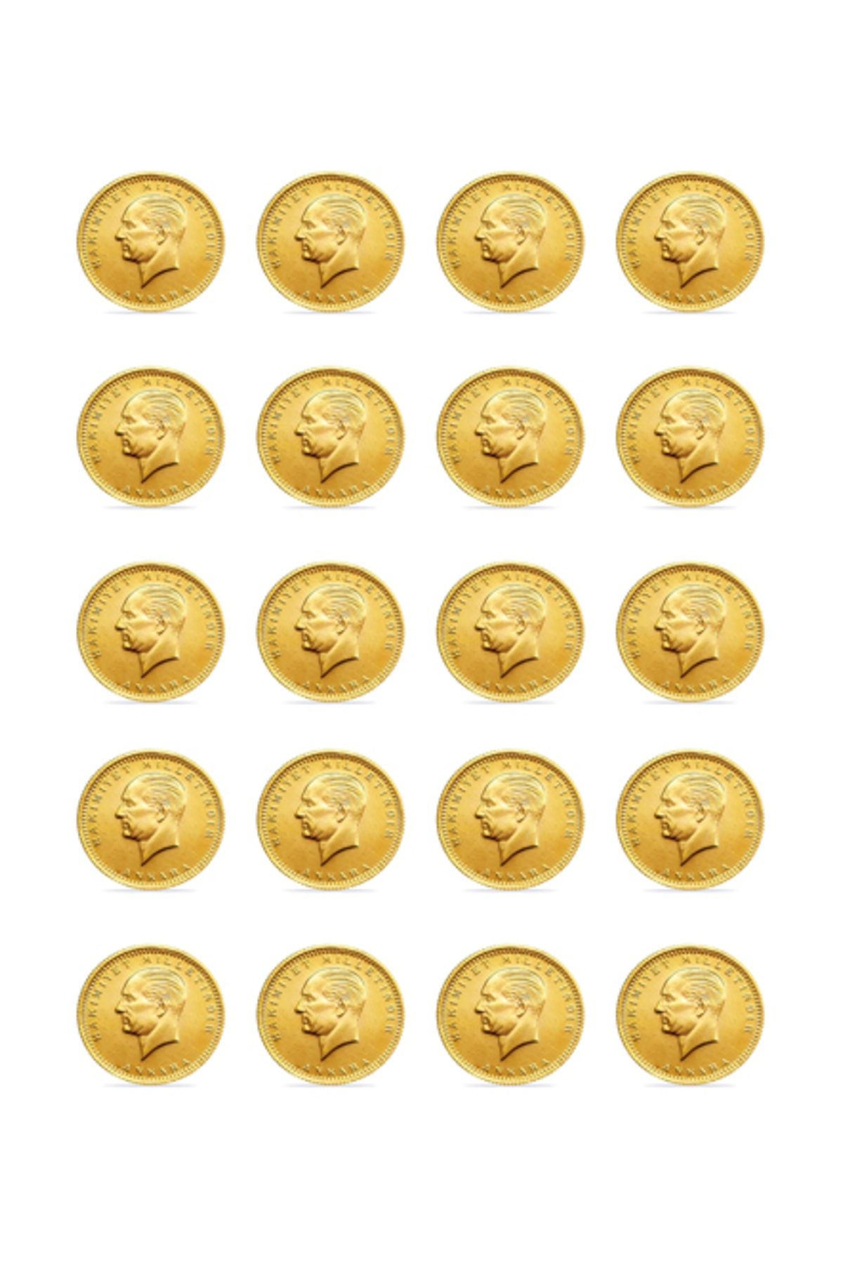 Safır Gold 20 Adet Eski Tarihli Cumhuriyet Altını