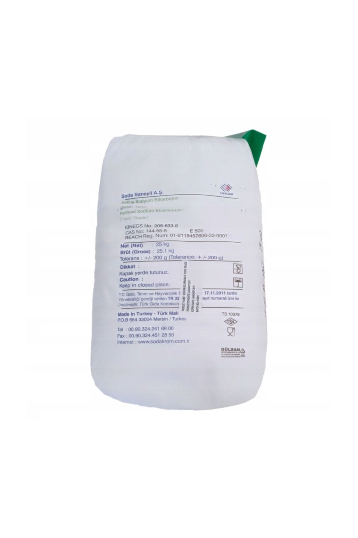 Şişecam Karbonat (sodyum Bikarbonat) - 25kg - Gıda Tipi -