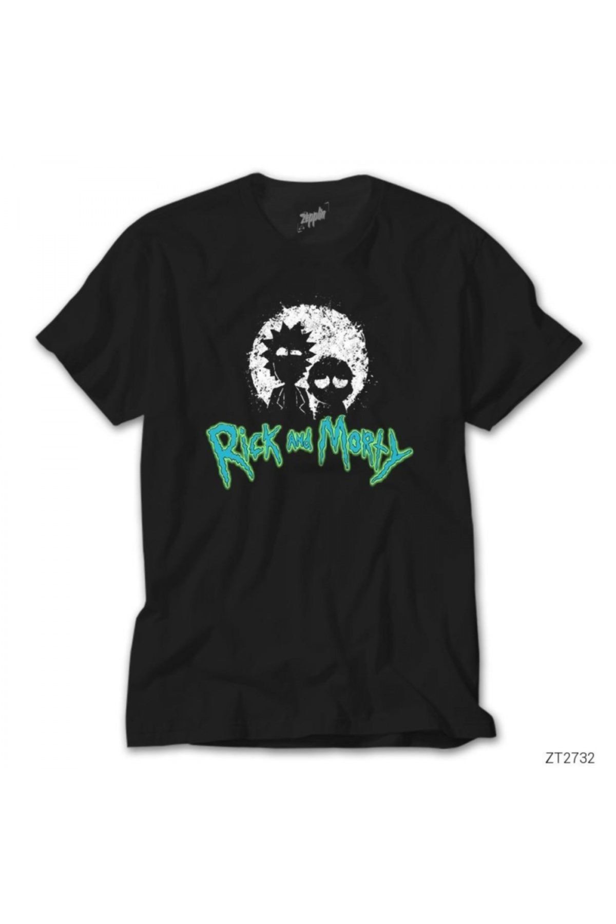 Zepplin Giyim Rick And Morty Skecth Siyah Tişört