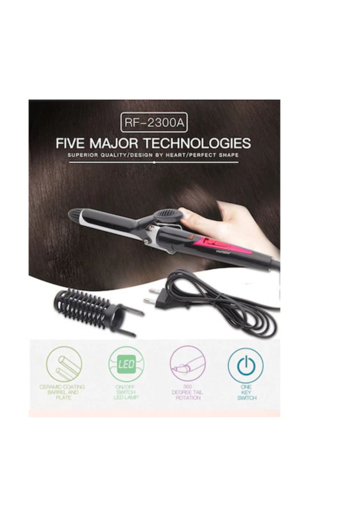 Genel Markalar Rf-2300a Saç Maşası Saç Şekillendirici