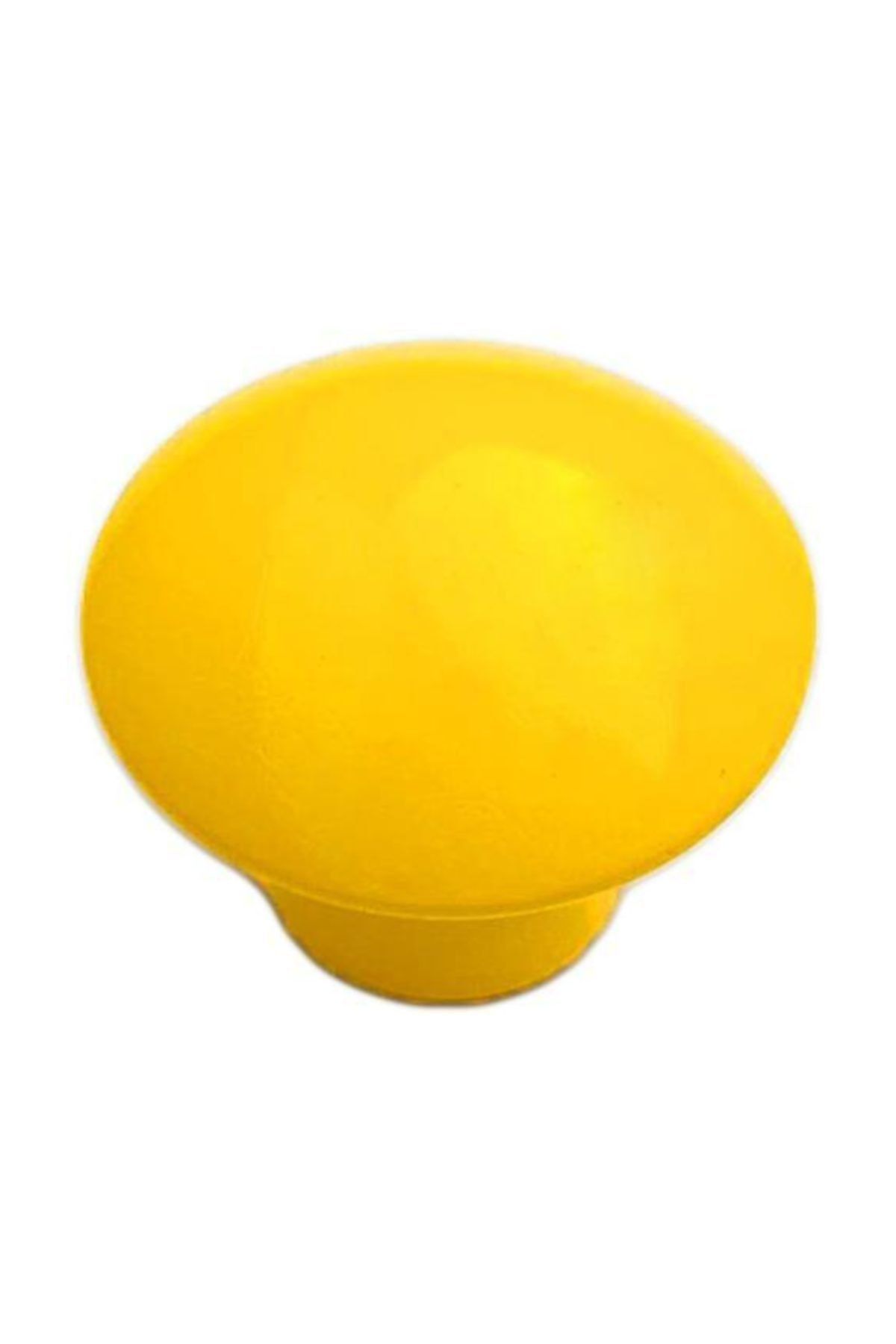 Arwino 5 Adet Parlak Sarı Mantar Düğme Çocuk Odası Vestiyer Dolap Çekmece Kapak Kulpu