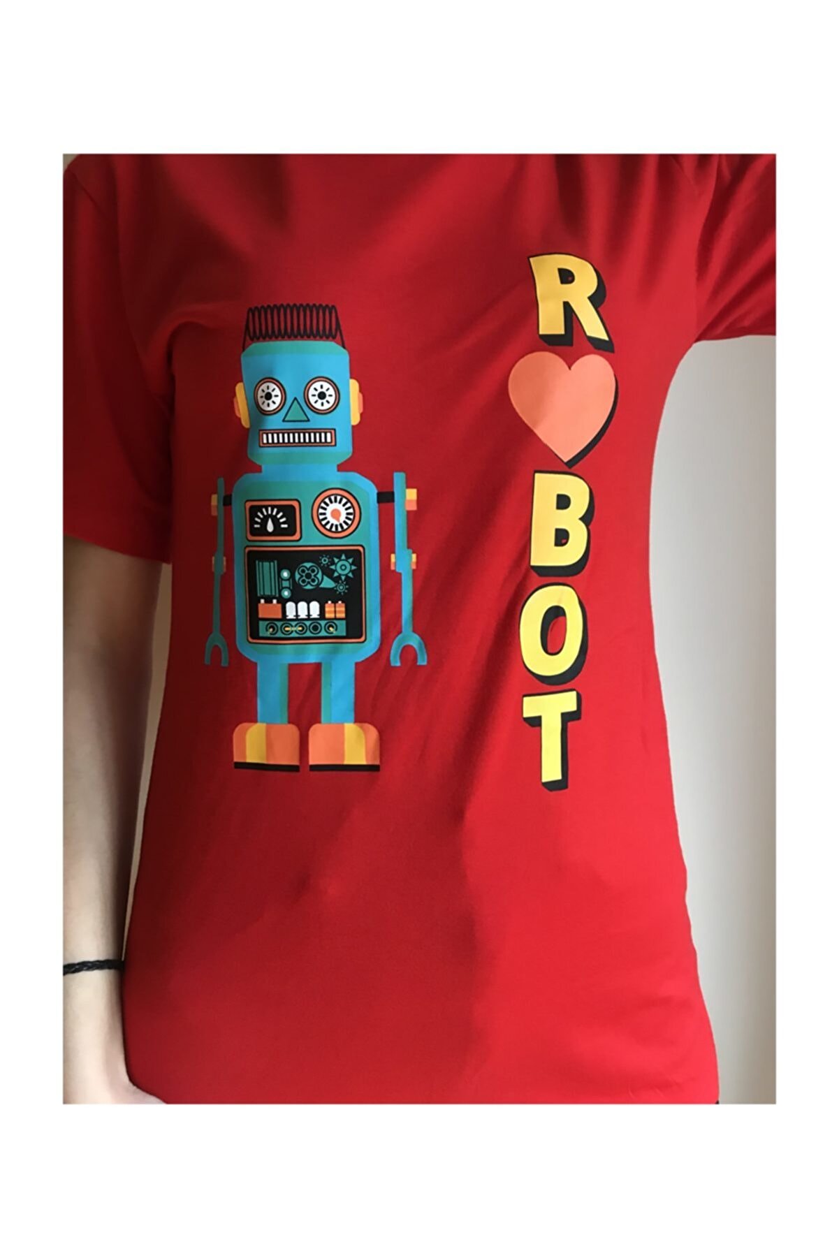 Happy RoseBerry Kırmızı Robot T-shirt