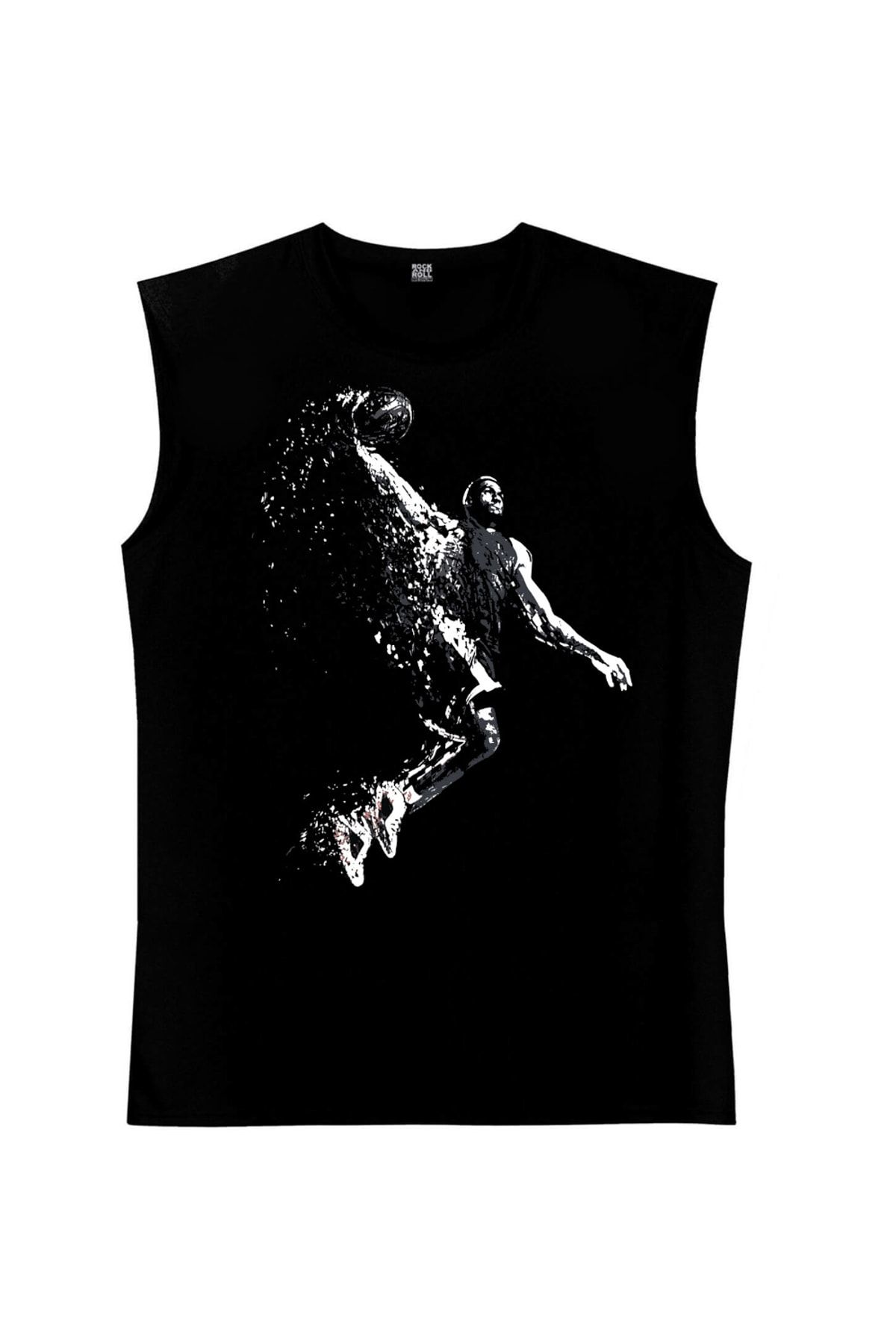 ROCKANDROLL Pro Smaç Siyah Kesik Kol | Kolsuz Erkek T-shirt | Atlet 1M1SM231AS