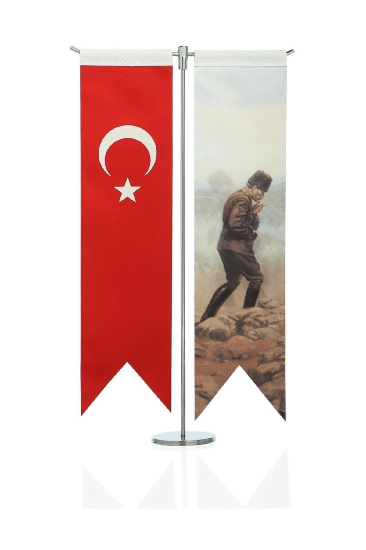 bayrakal  Türk Bayrağı Ve Gazi Atatürk Masa Bayrak Takımı