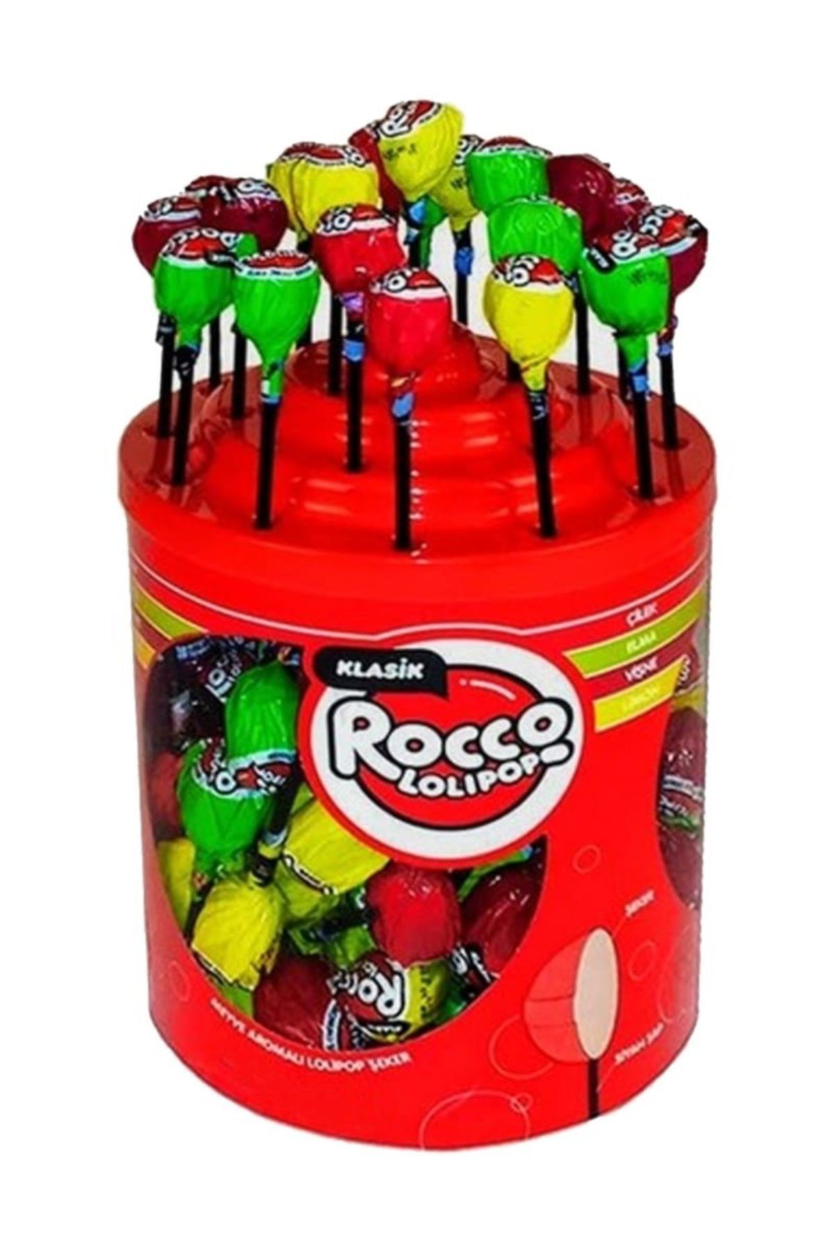 Rocco Lolipop Meyveli Şeker 9 gr. 120 Adet