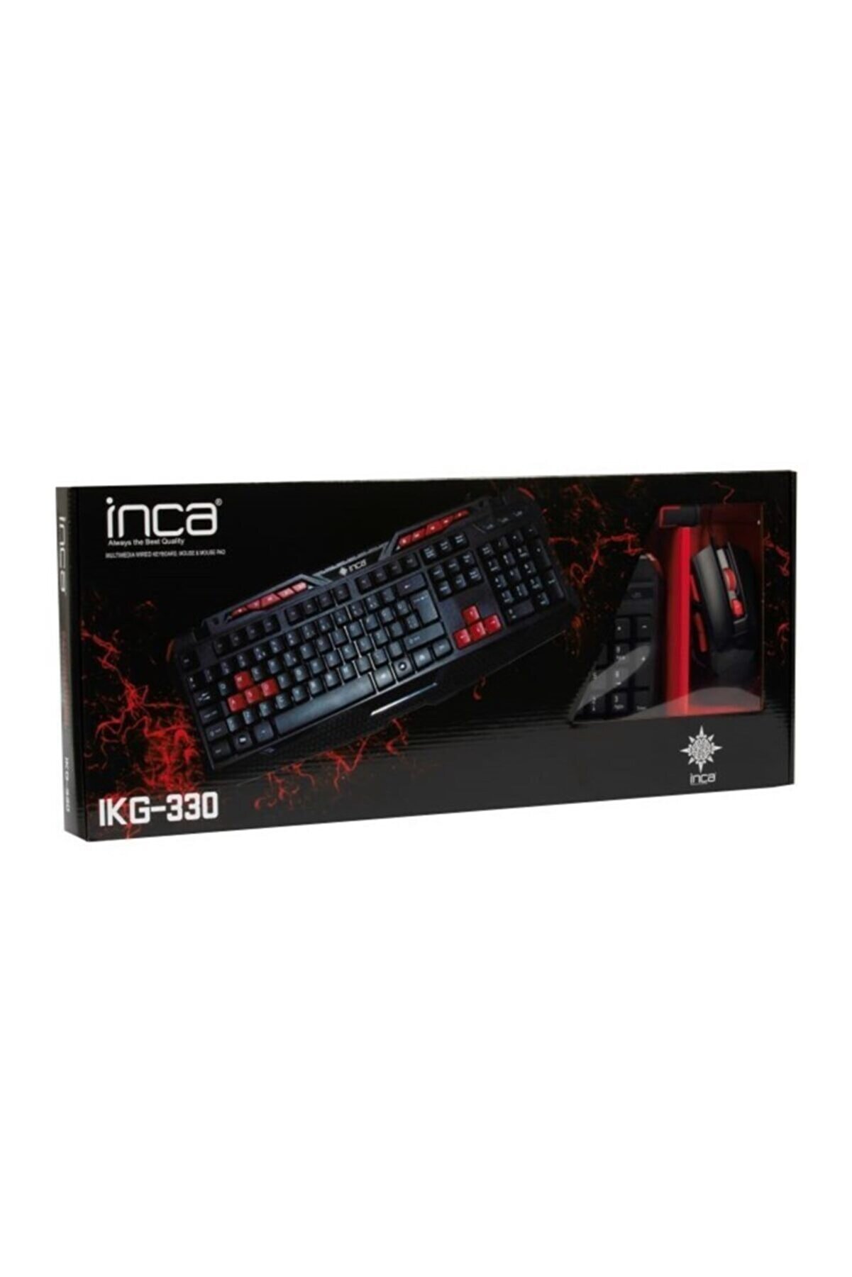 Inca Ikg-330 Gamıng Oyuncu Klavye+mouse+mouse Pad Seti
