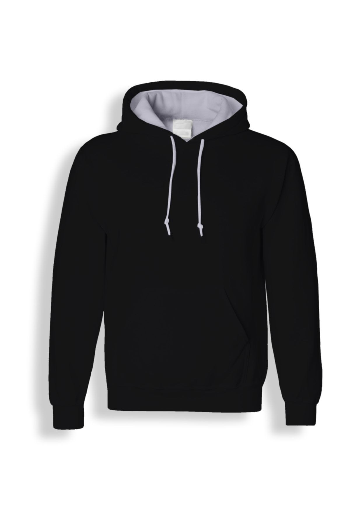 ACR Giyim Siyah Kapüşonlu Sweatshirt - Unisex Kalıp - Cepli Hoodie