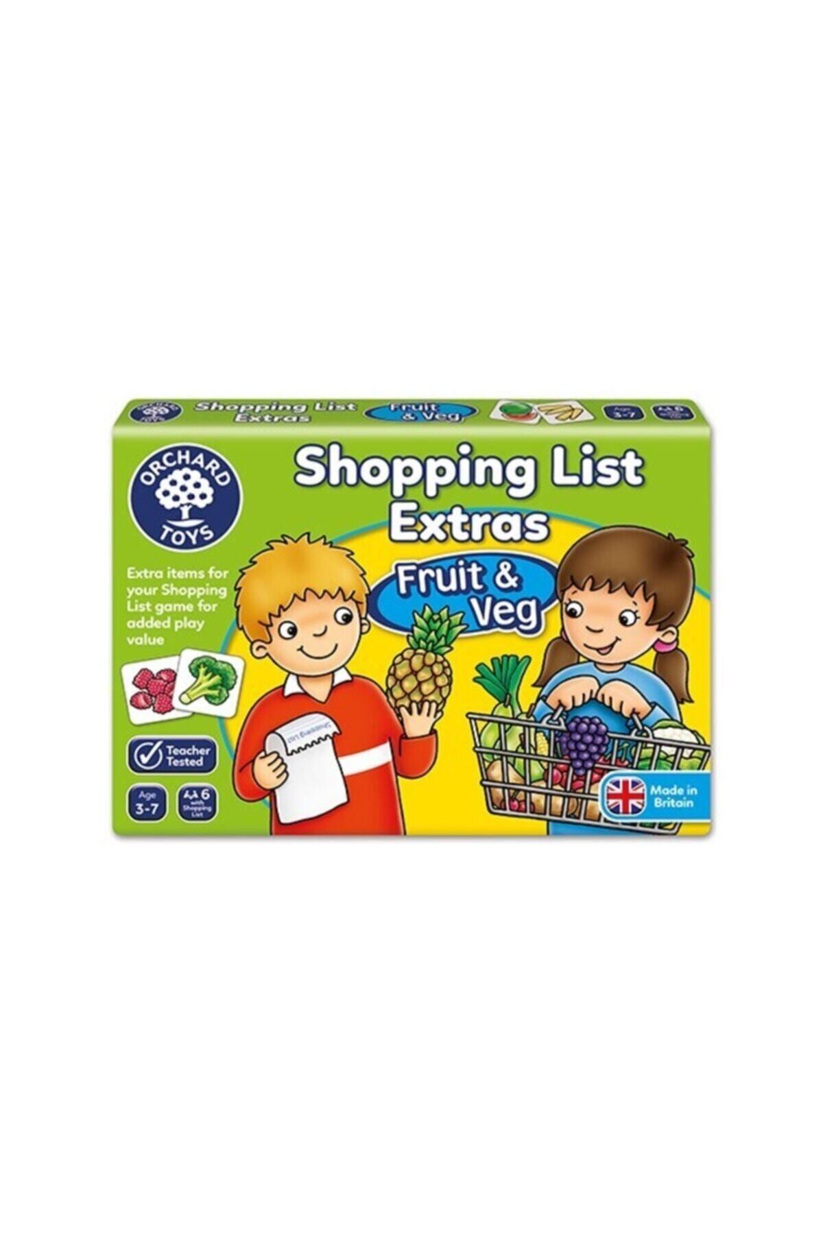 ORCHARD Toys Shopping List Fruit & Veg Alışveriş Sepeti Meyve Ve Sebzeler 3 - 7 Yaş 090