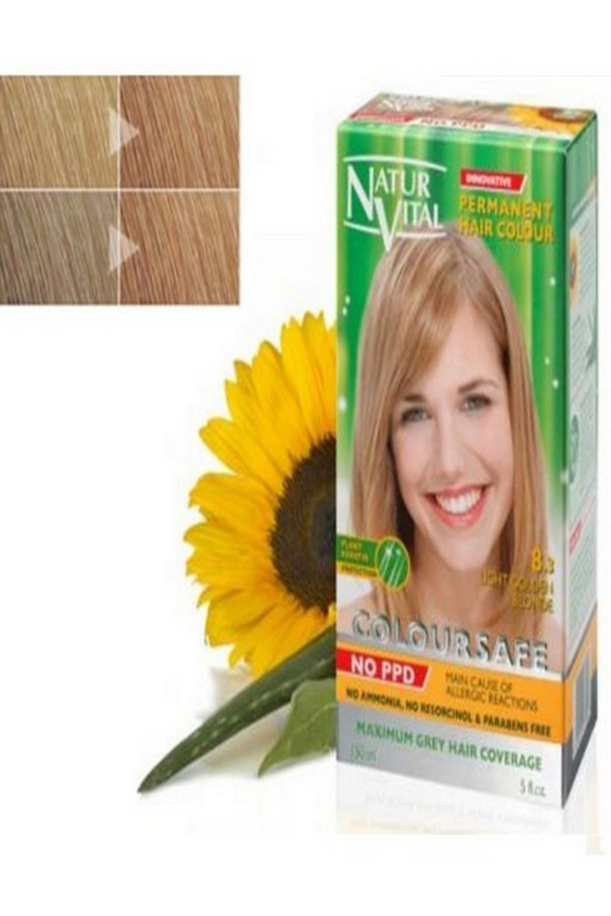 Natur Vital Parmanent Saç Boyası 8.3 - Light Golden Blonde