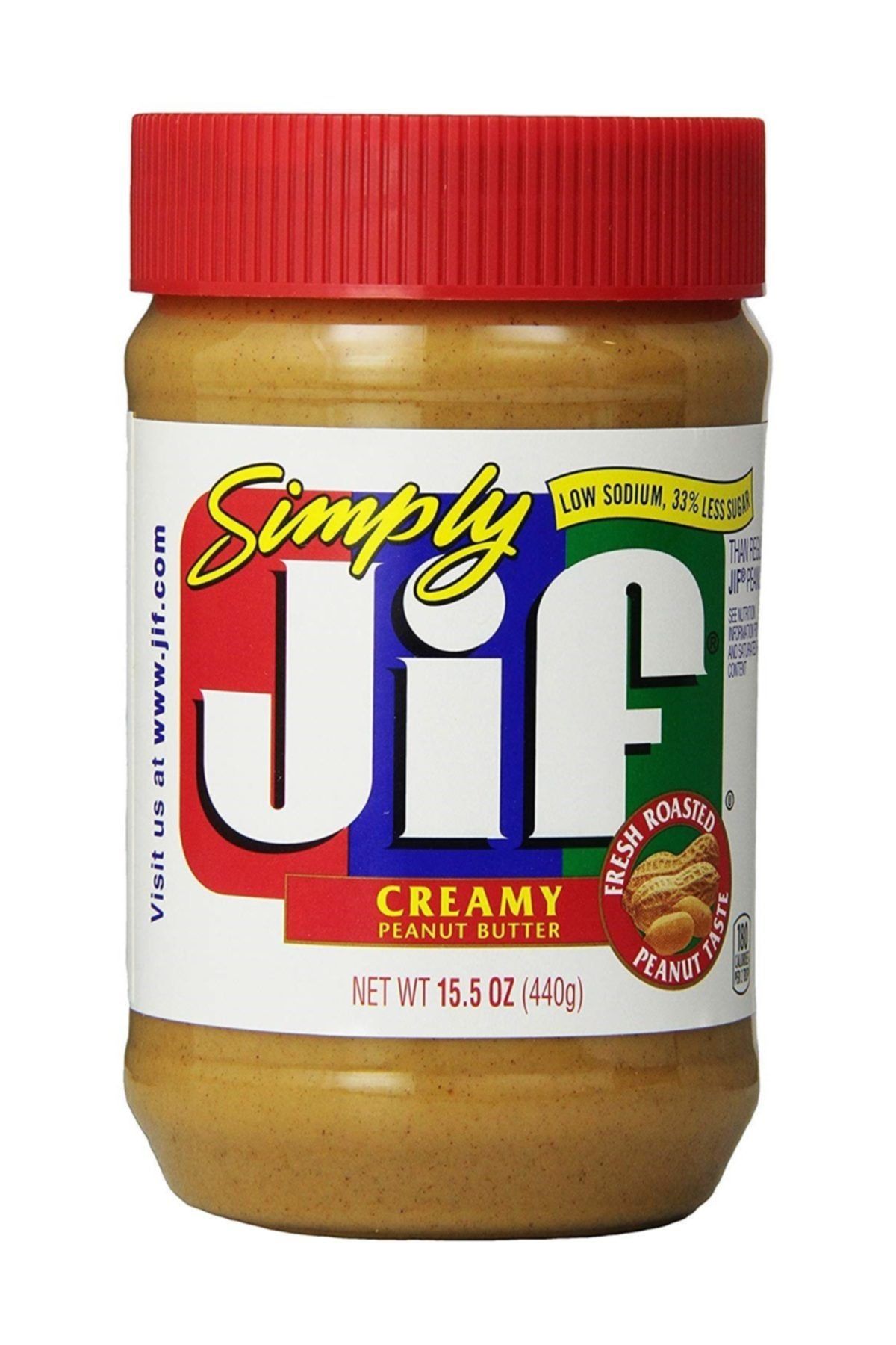 Jif Simply Creamy Peanut Butter Şekersiz 440gr