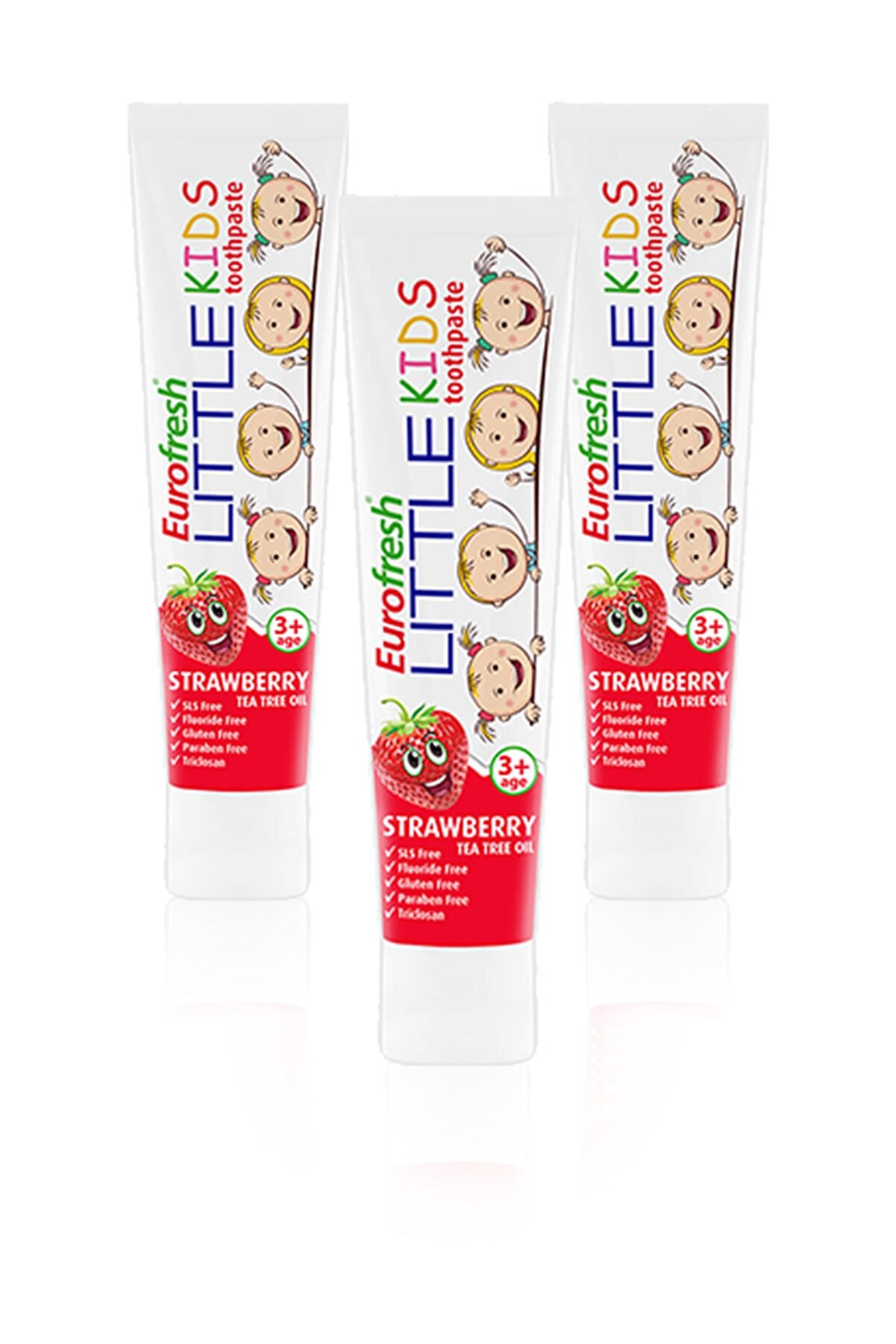 Farmasi Eurofresh Little Kids 3 Yaş Üzeri Çilek Aromalı Diş Macunu 50gr x 3 Adet