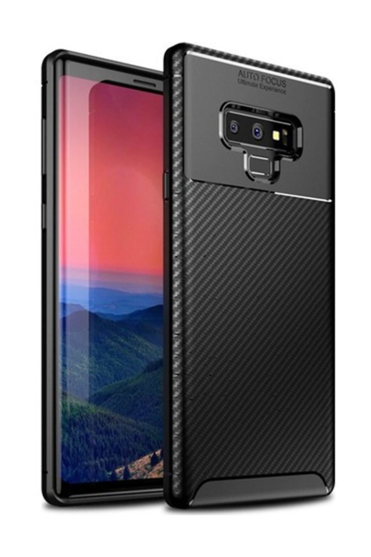Divex Galaxy Note 9 Kılıf Karbon Desenli Lux Negro Silikon + Nano Cam Koruyucu