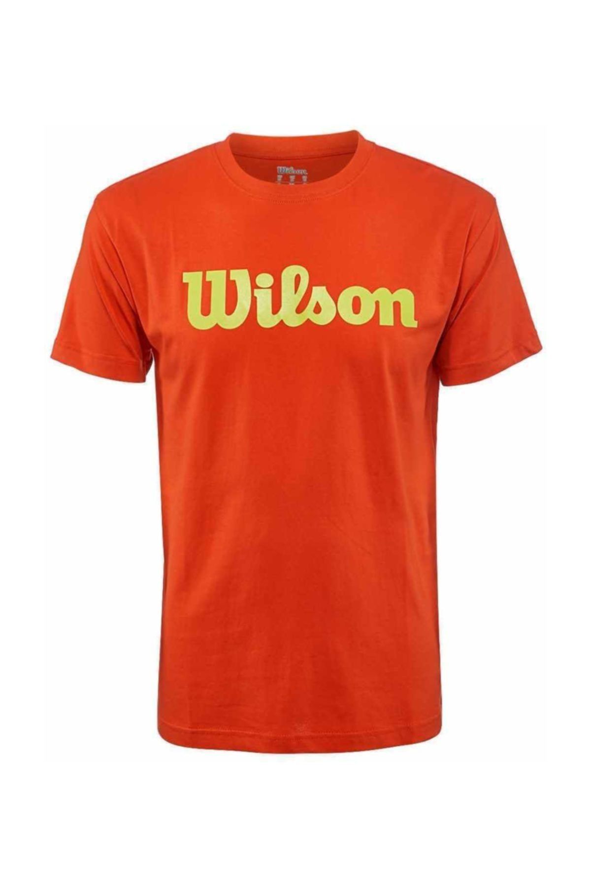 Wilson M Script Logo Cotton Turuncu Erkek Tenis T-shirt