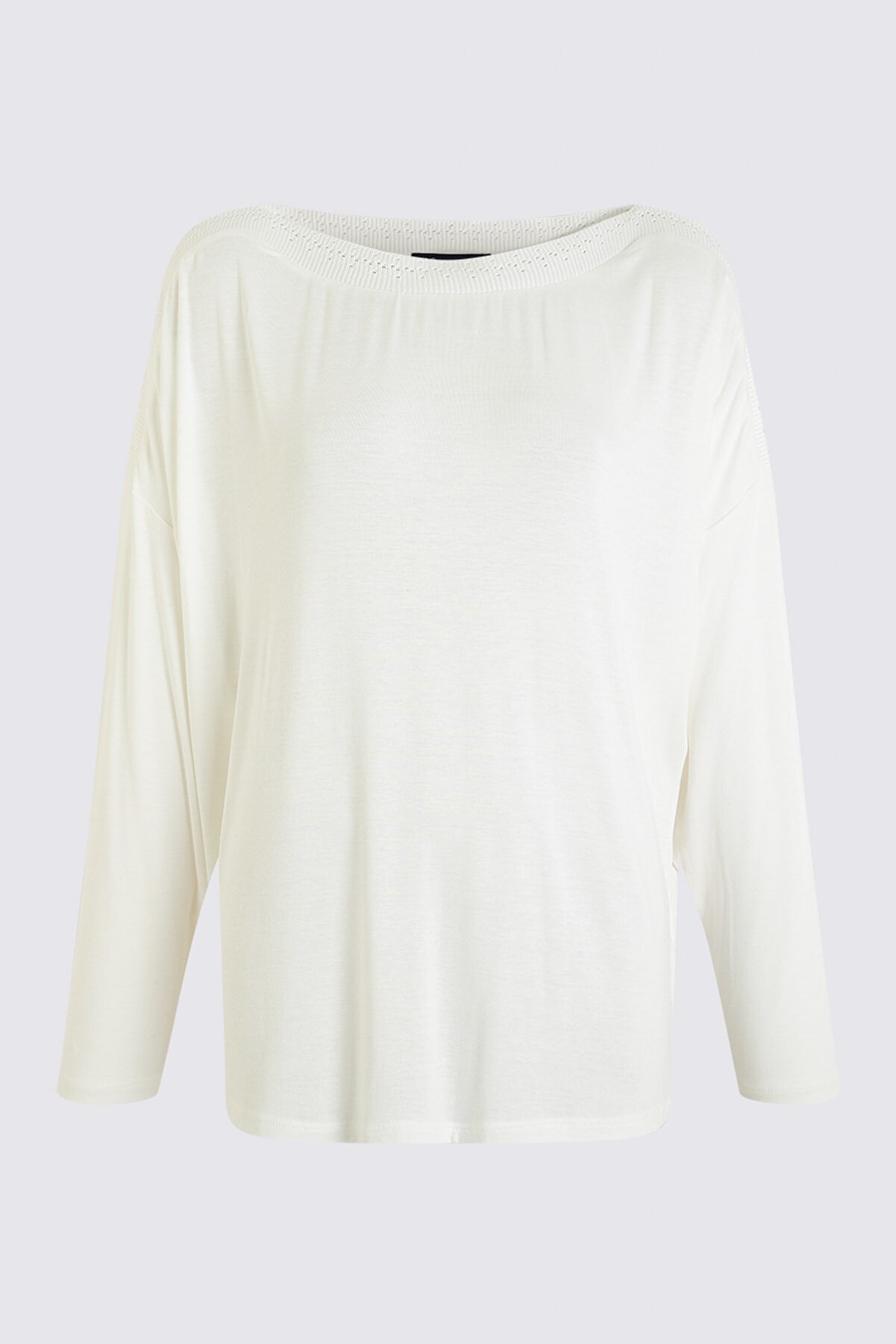 Marks & Spencer Kadın Beyaz Yarasa Kollu Bluz T41005052X