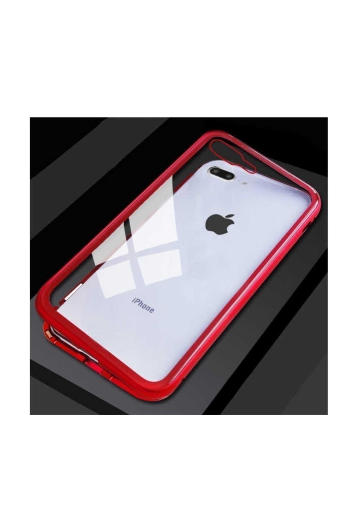 Dijimedia Iphone 8 Plus Mıknatıslı 360 Metal Çerçeve Kılıf