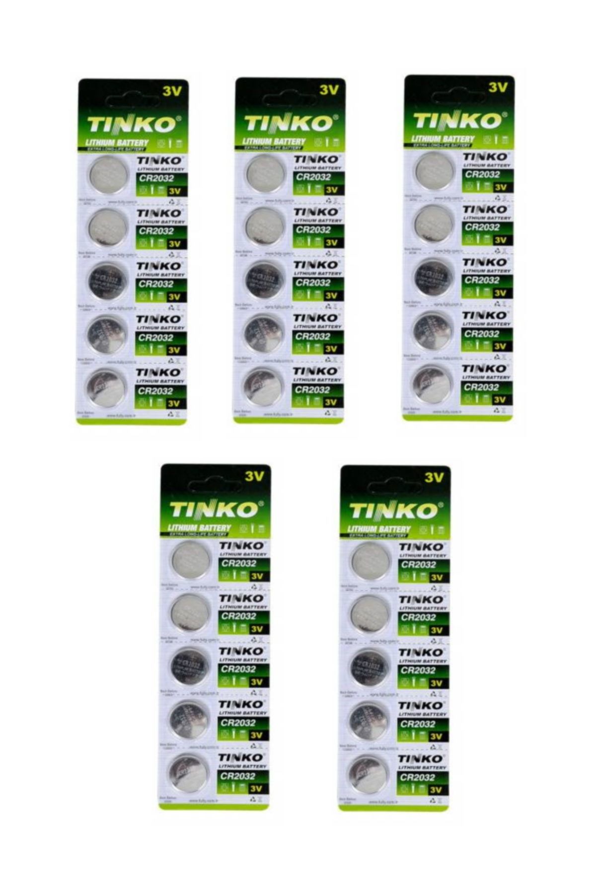 TINKO 25 Adet 3 Volt Cr2032 Lityum Düğme Para Pil (dl2032 Bios-kepenk-kumanda-hesap Makinesi Lithum Pili)