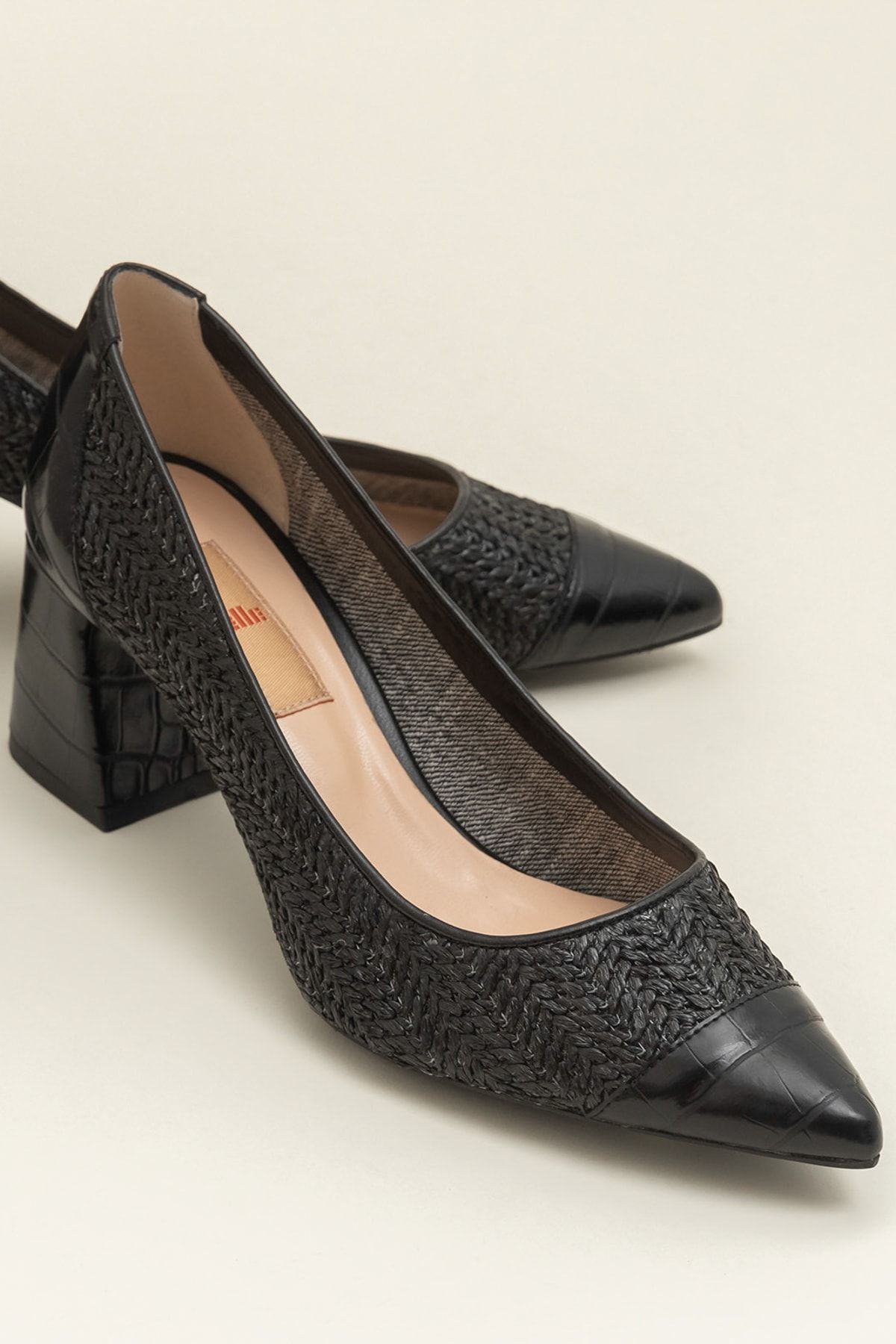 Elle MARGERY-1 Hakiki Deri Siyah Kadın Ayakkabı