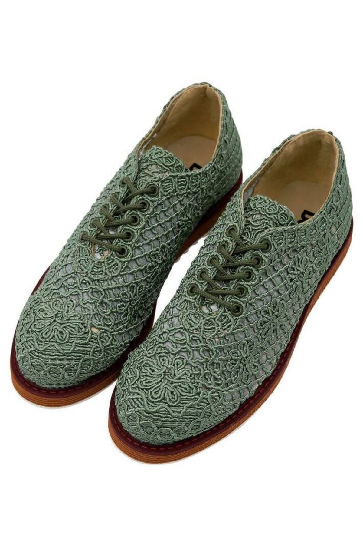 Dogo Kadın Vegan Deri Yeşil Günlük Ayakkabı - Green Tasarım