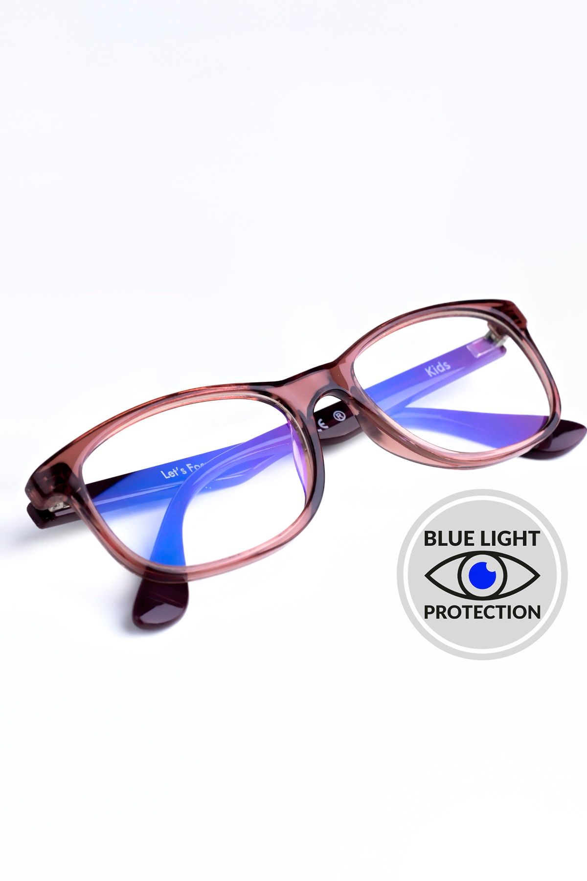 Focus On Gül Kurusu 2-5 Yaş Mavi Işık Filtreli Çocuk Ekran Gözlüğü