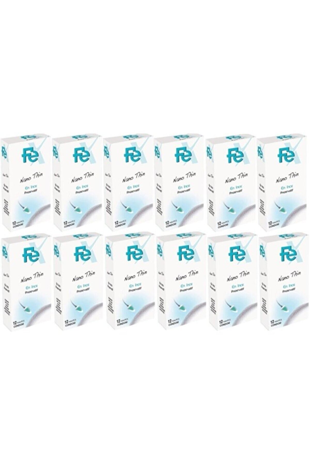 Fe Nano Thin Kondom En Ince Prezervatif 12 Li 12 Paket (144 Adet)
