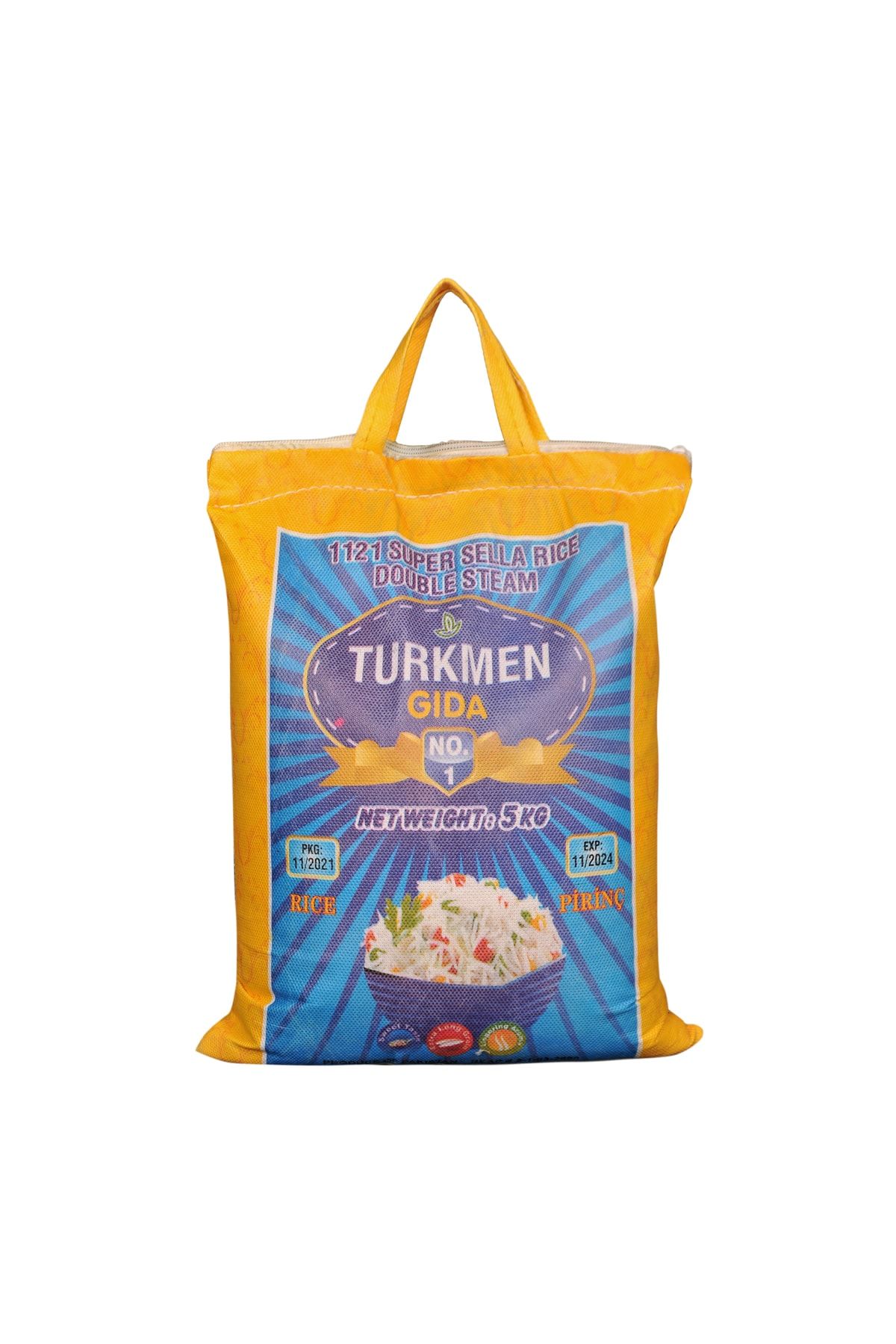 Türkmen 1121 Süper Golden Sella Rıce.pakistan Biryani Pirinci. 5 Kg.