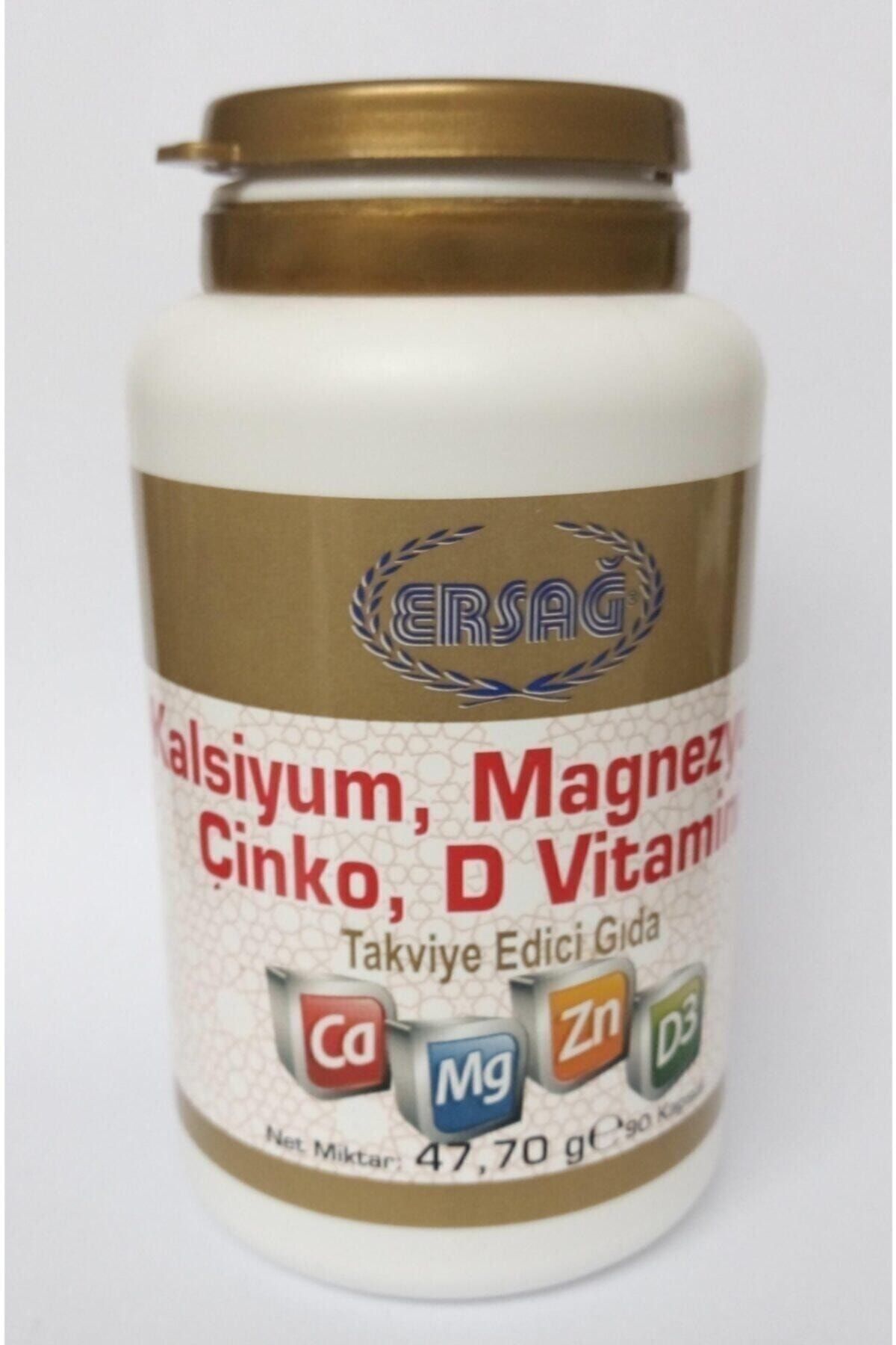 Ersağ Kalsiyum Magnezyum Çinko D Vitamini Içeren Gıda Takviyesi