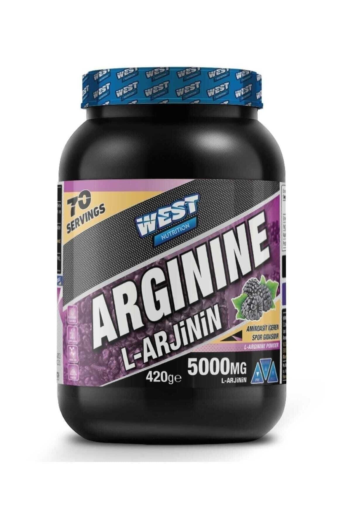 West Nutrition L-arginine ( Arjinin ) 420 Gr 70 Servis Böğürtlen Aromalı