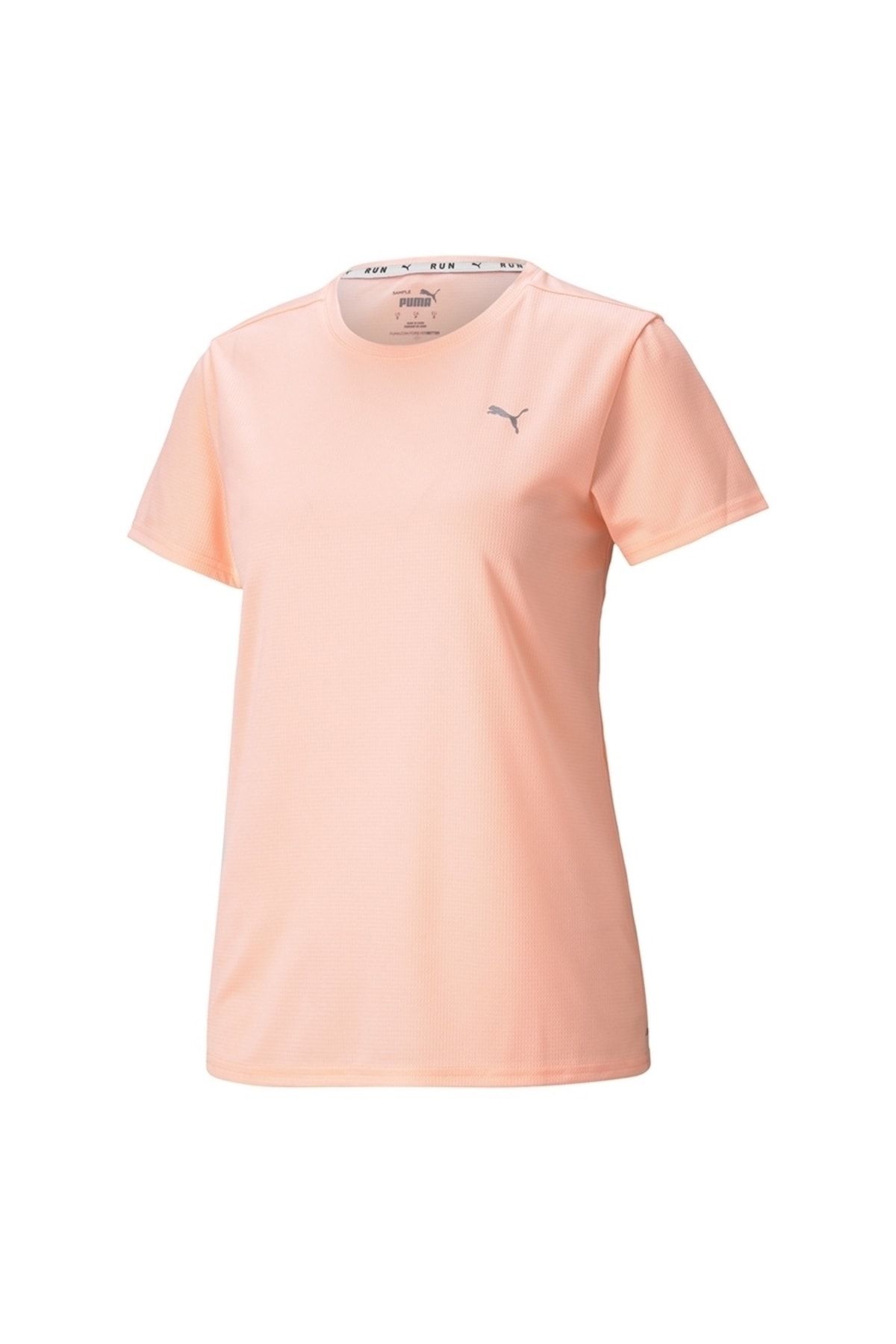 Puma Women's Favourite Short Sleeve Running T-Shirt Elektro Peach