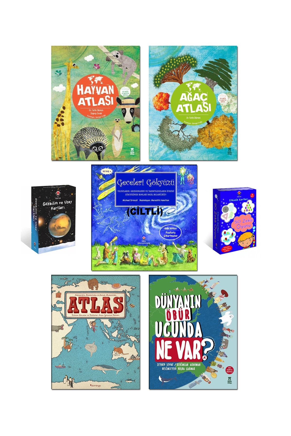Tübitak Yayınları Atlas Kıtalar Denizler Ve Kültürler Arası Yolculuk Rehberi Etkinlik Kartları 50 Zeka Oyunu Eğitici