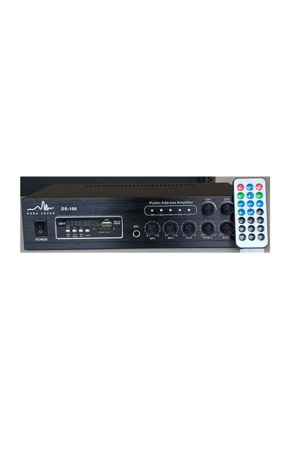 Dark Sound Ds100 Amfi Amplifikatör 100w 100v/4-16 Ohm Mikser Anfi