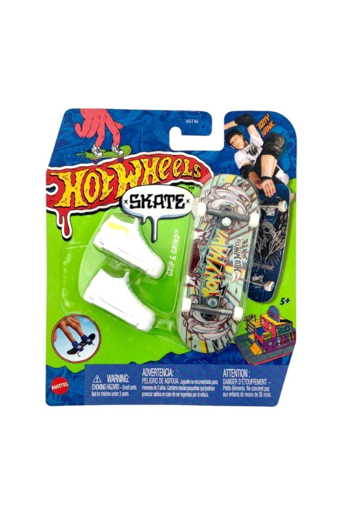 HOT WHEELS Skate Parmak Kaykay Ve Ayakkabı Paketleri Grip & Grind