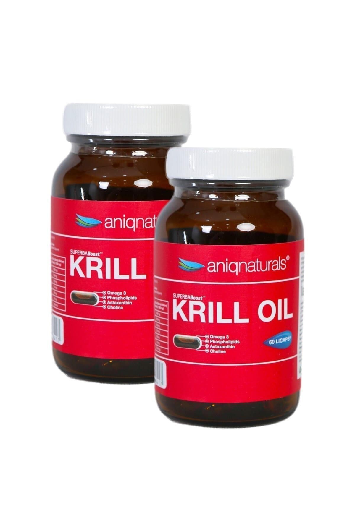Aniqnaturals Superbaboost Krill Oil 60 Licaps- Cam Şişe 2 Adet