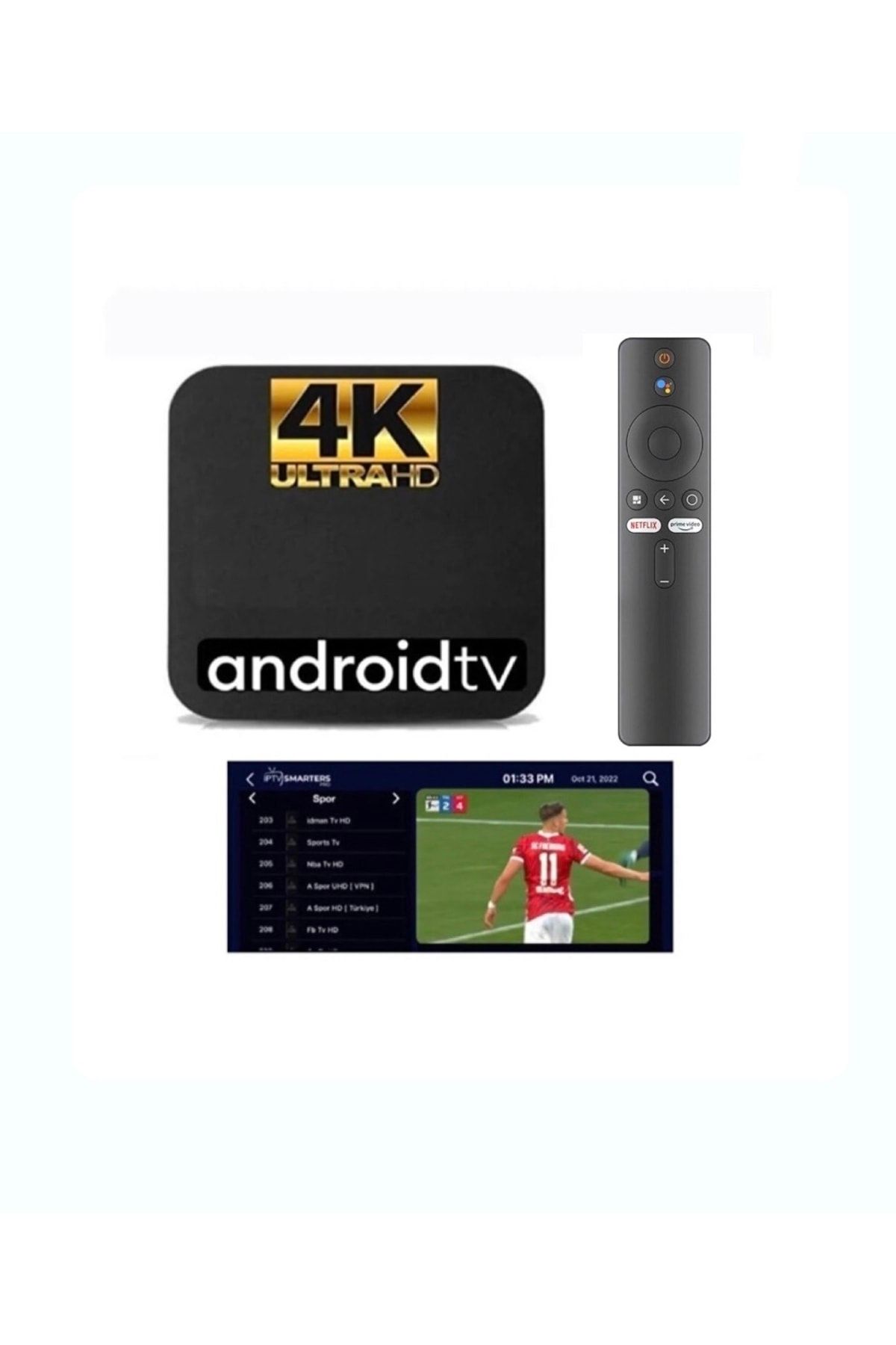 Smart 4k Uhd Android Tv Box - Ip.tv / Full Paket Yayın Hediyeli - Akıllı Box - Internet Tv