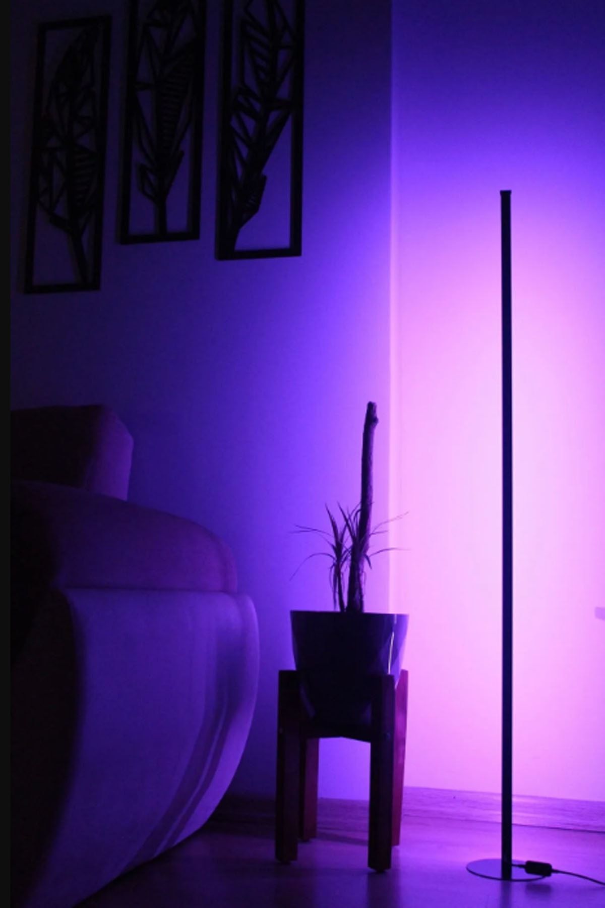 bluedıgıtal Led Pinkblue Light Köşe Dekoratif Lambader -led Lamba Işık Sistemi - Full Rgb 256 Renk