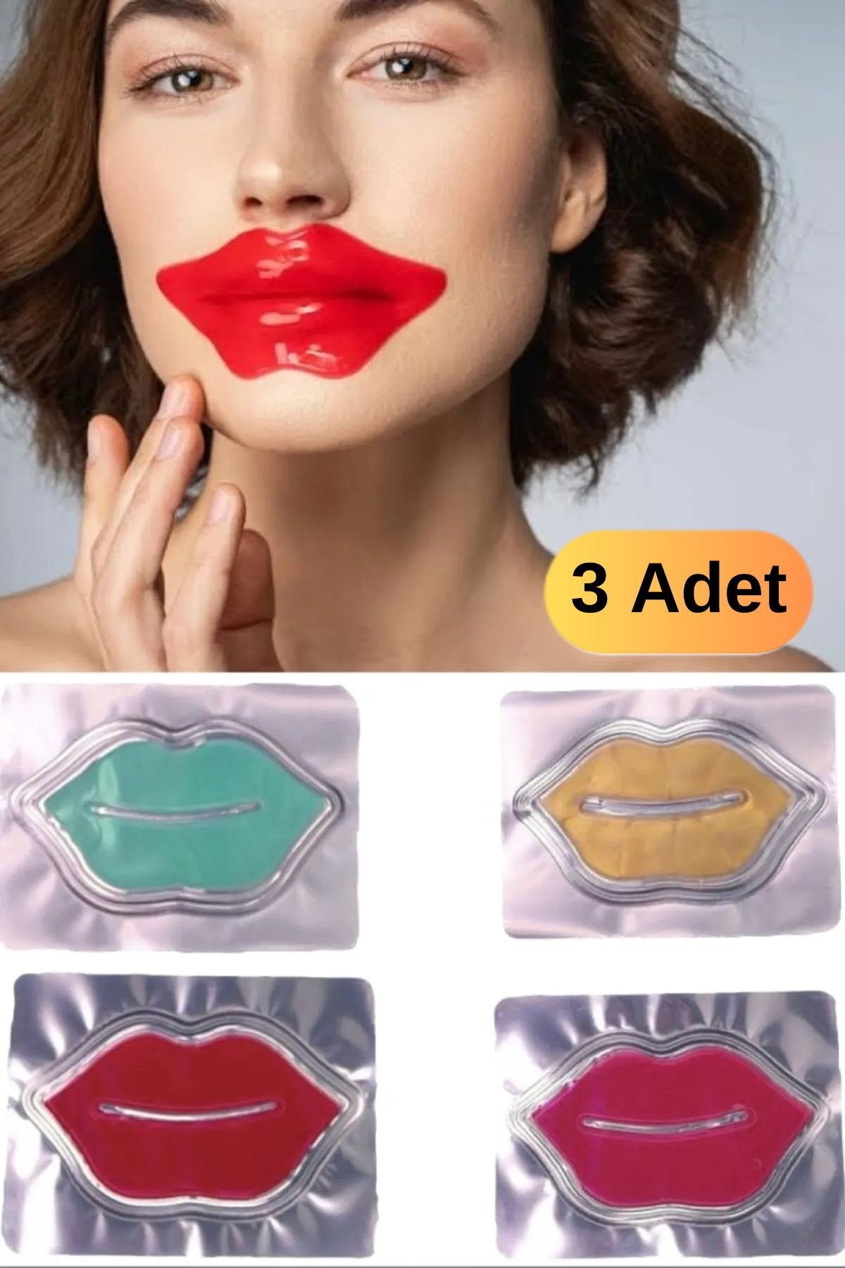 Utelips 3 Adet Yaşlanma Karşıtı Besleyici Hidrojen Içerikli Günlük Peeling 8gr Jel Maske Make Up Kadın Bakım