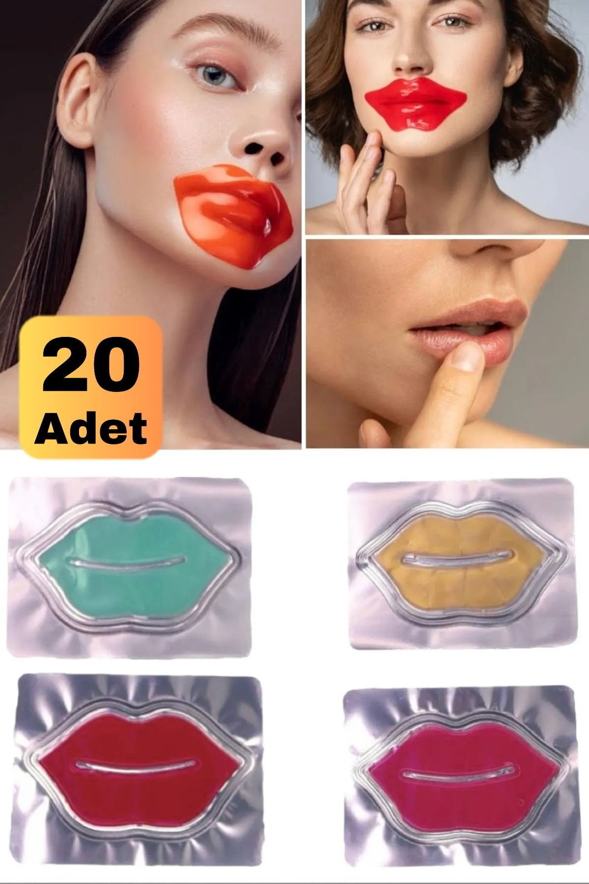 Utelips 20 Adet Yaşlanma Karşıtı Besleyici Hidrojen Içerikli Günlük Peeling Jel Maske Make Up Kadın Bakım