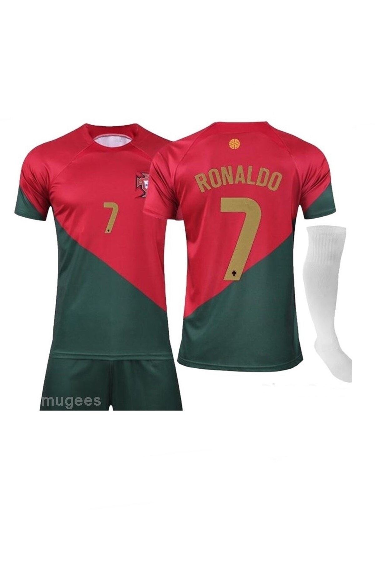 mugees Ronaldo Portekiz Milli Takım Forması 3'Lü Set
