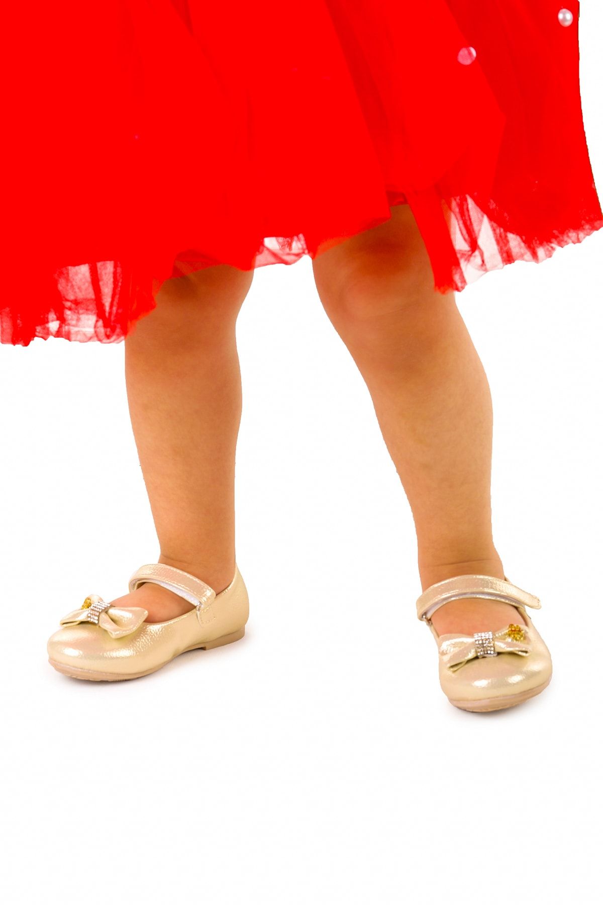 Kiko Kids Cırtlı Fiyonklu Kız Çocuk Babet Ayakkabı Ege 201 Vakko
