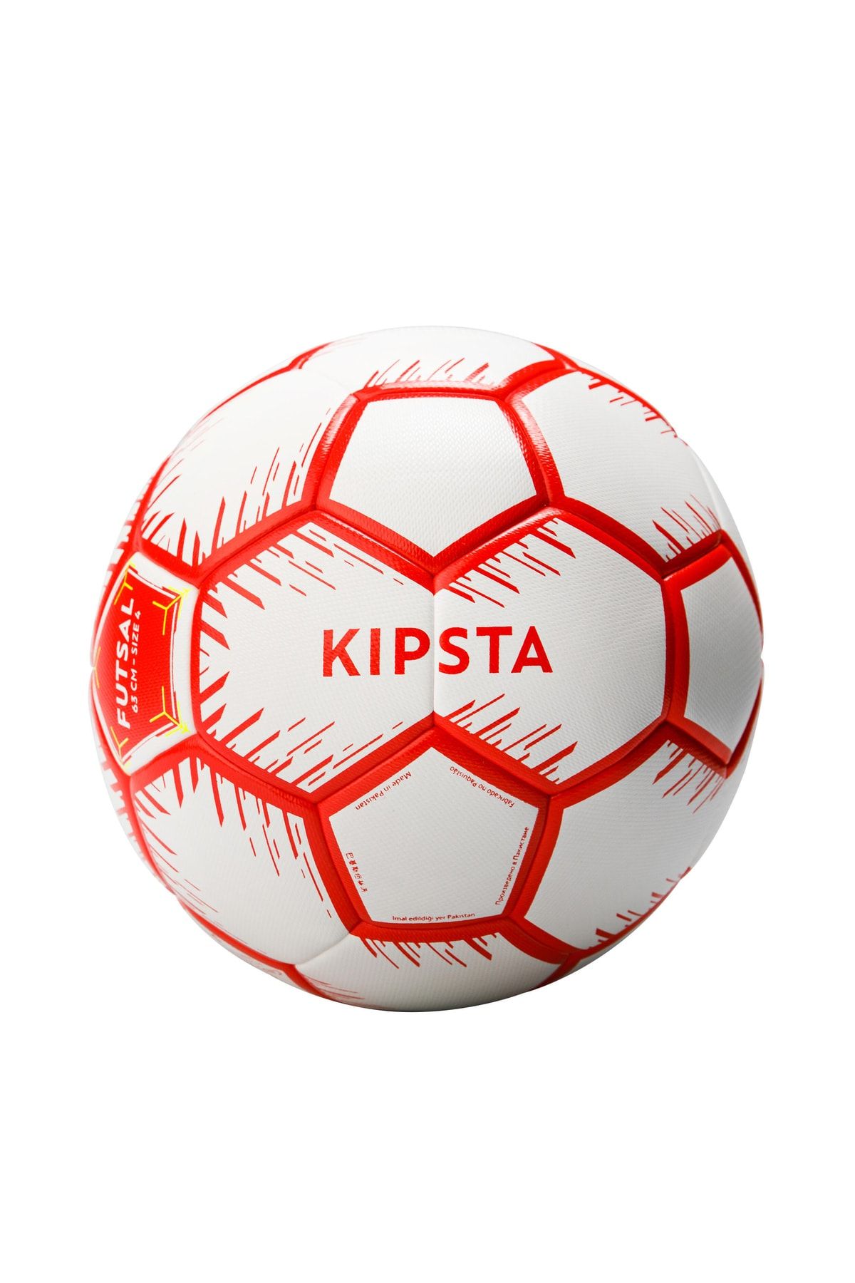 Decathlon Kipsta Futsal Topu - 4 Numara - 63 Cm - Kırmızı / Beyaz 100